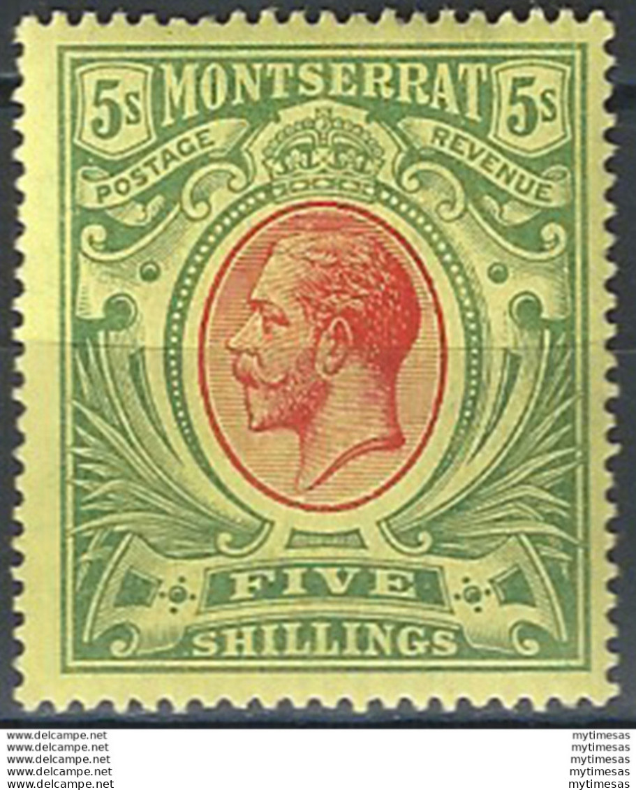 1914 Montserrat Giorgio V 5s. 1v. MNH SG. N. 48 - Sonstige & Ohne Zuordnung