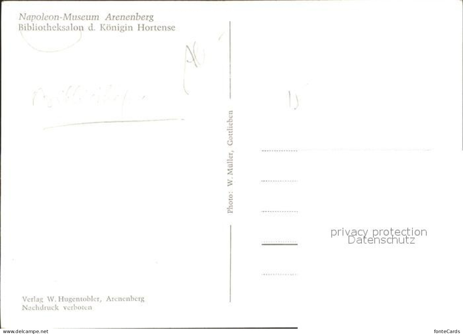 12326863 Salenstein TG Napoleon Museum Arenenberg Bibliotheksalon Der Koenigin H - Autres & Non Classés