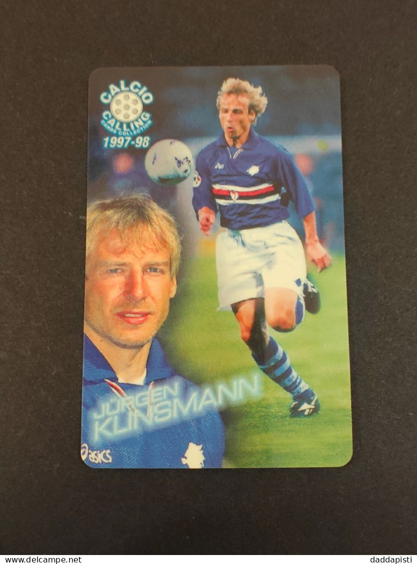Panini Calcio Calling 1997/98 - Scheda Telefonica Nuova -  31/56 - Jurgen Klinsmann - Sport