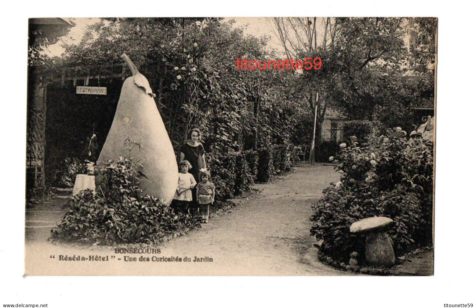 76- BONSECOURS-   "RESEDA HÔTEL" -une Des Curiosités Du Jardin - Bonsecours