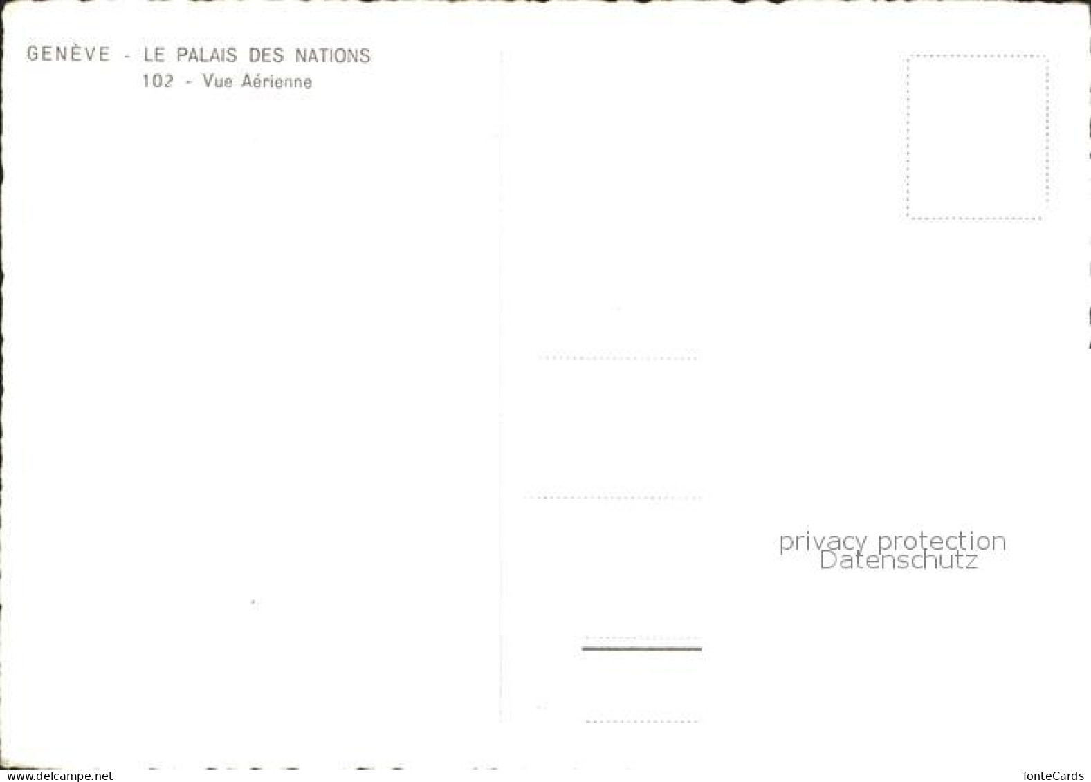 12325862 Geneve GE Fliegeraufnahme Le Palais Des Nations Geneve - Sonstige & Ohne Zuordnung