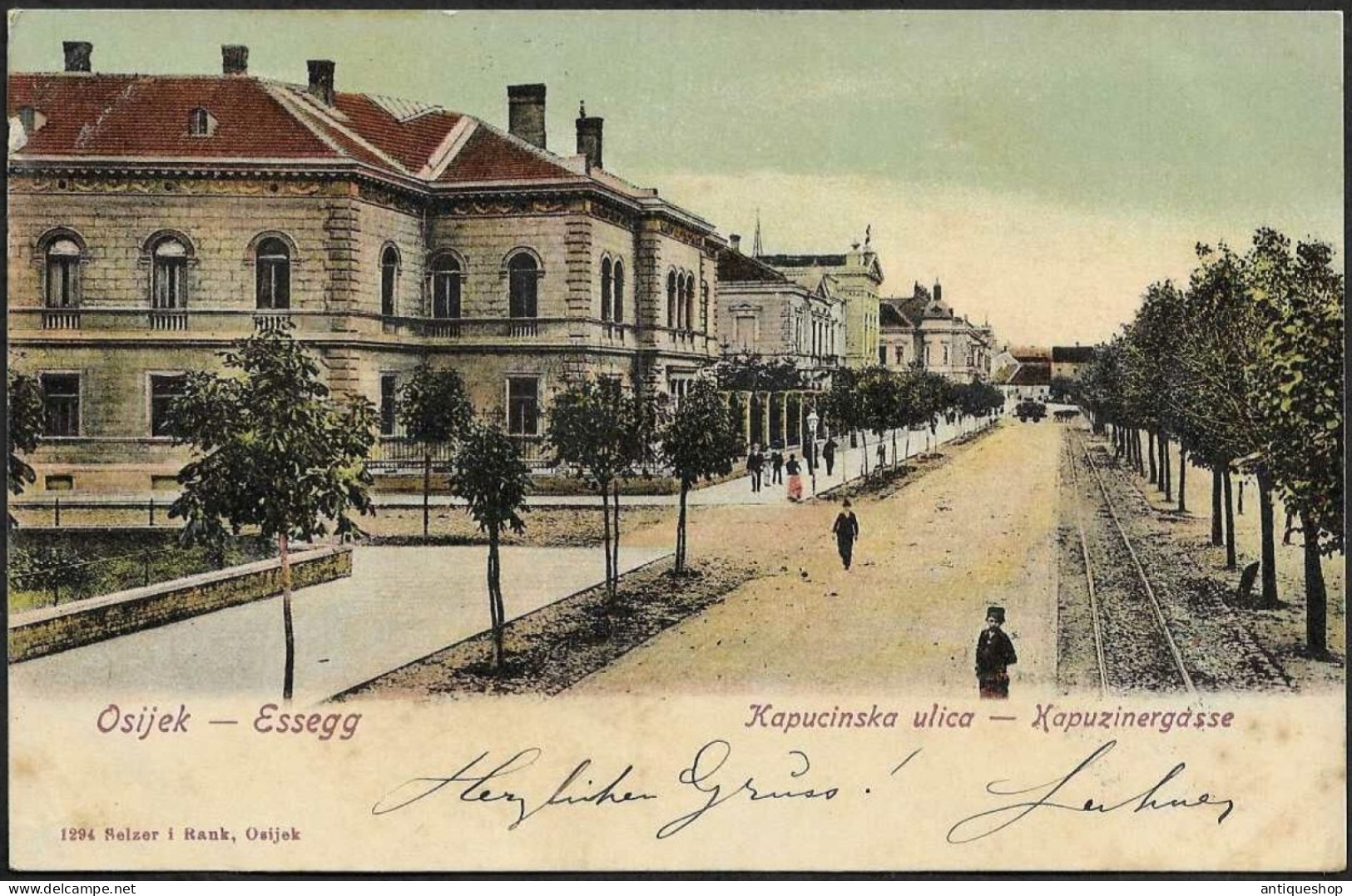 Croatia-----Osijek-----old Postcard - Croatie