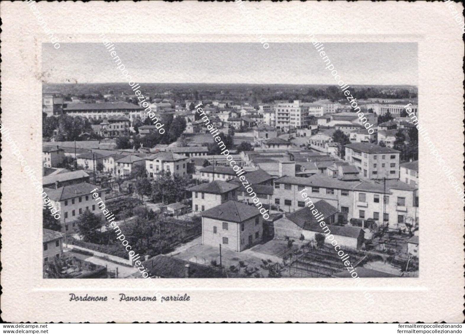 Cd697 Cartolina Pordenone Citta' Panorama Parziale Friuli - Pordenone