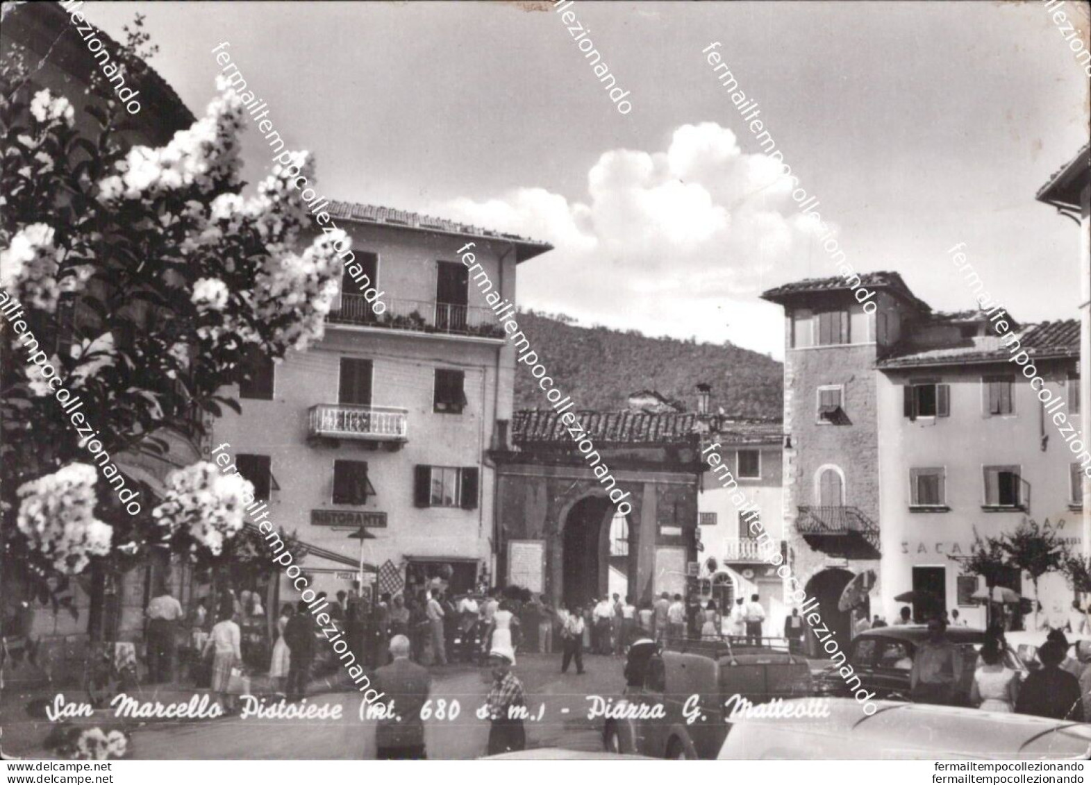 Al718 Cartolina San Marcello Pistoiese Piazza G.matteotti Provincia Di Pistoia - Pistoia