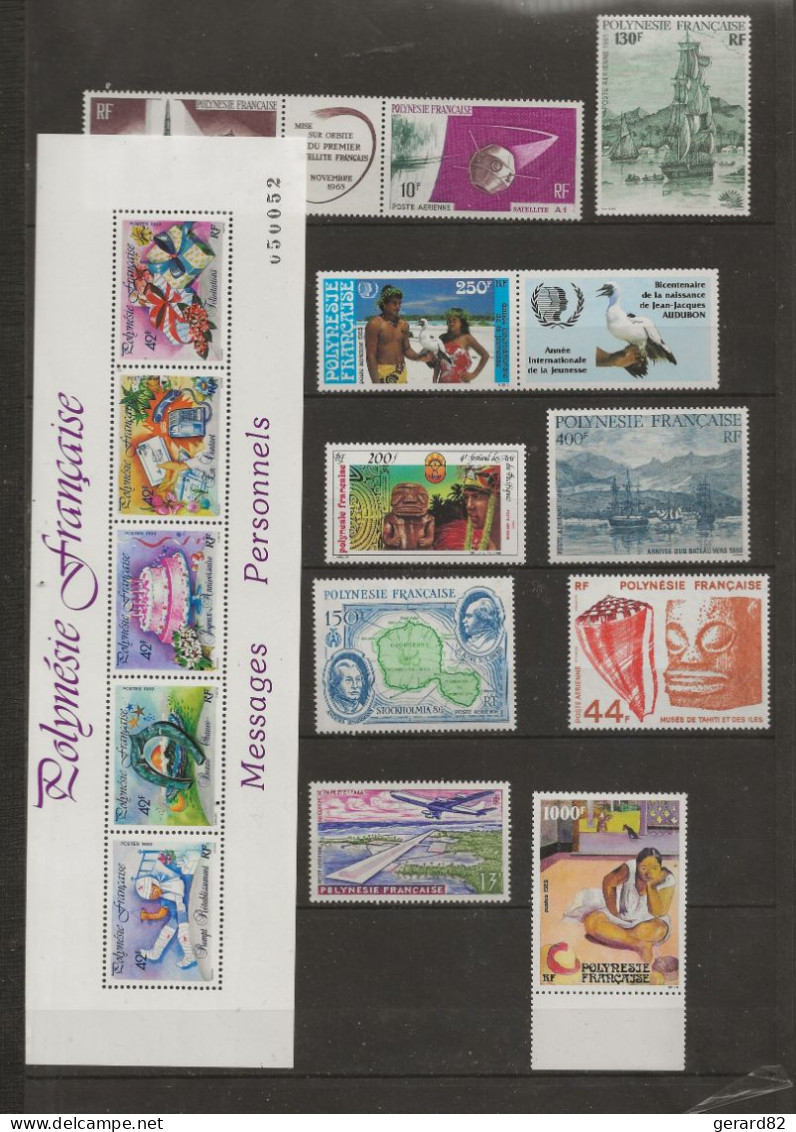 POLYNESIE  LOT  DE 15   TIMBRES    BONNE COTE    N** - Collections, Lots & Series