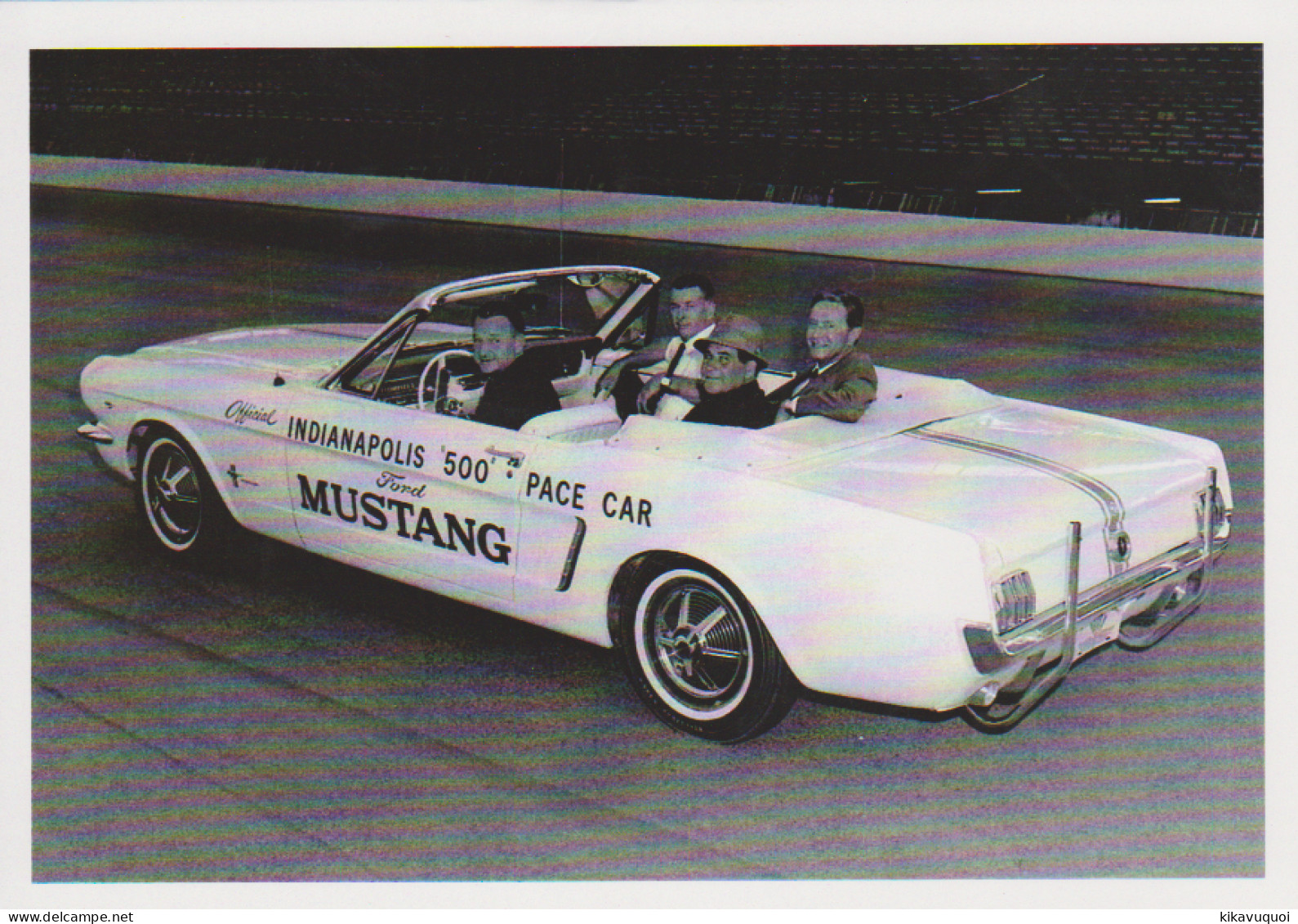 FORD MUSTANG CABRIOLET INDIANAPOLIS - Carte Postale 10X15 CM NEUF - Passenger Cars