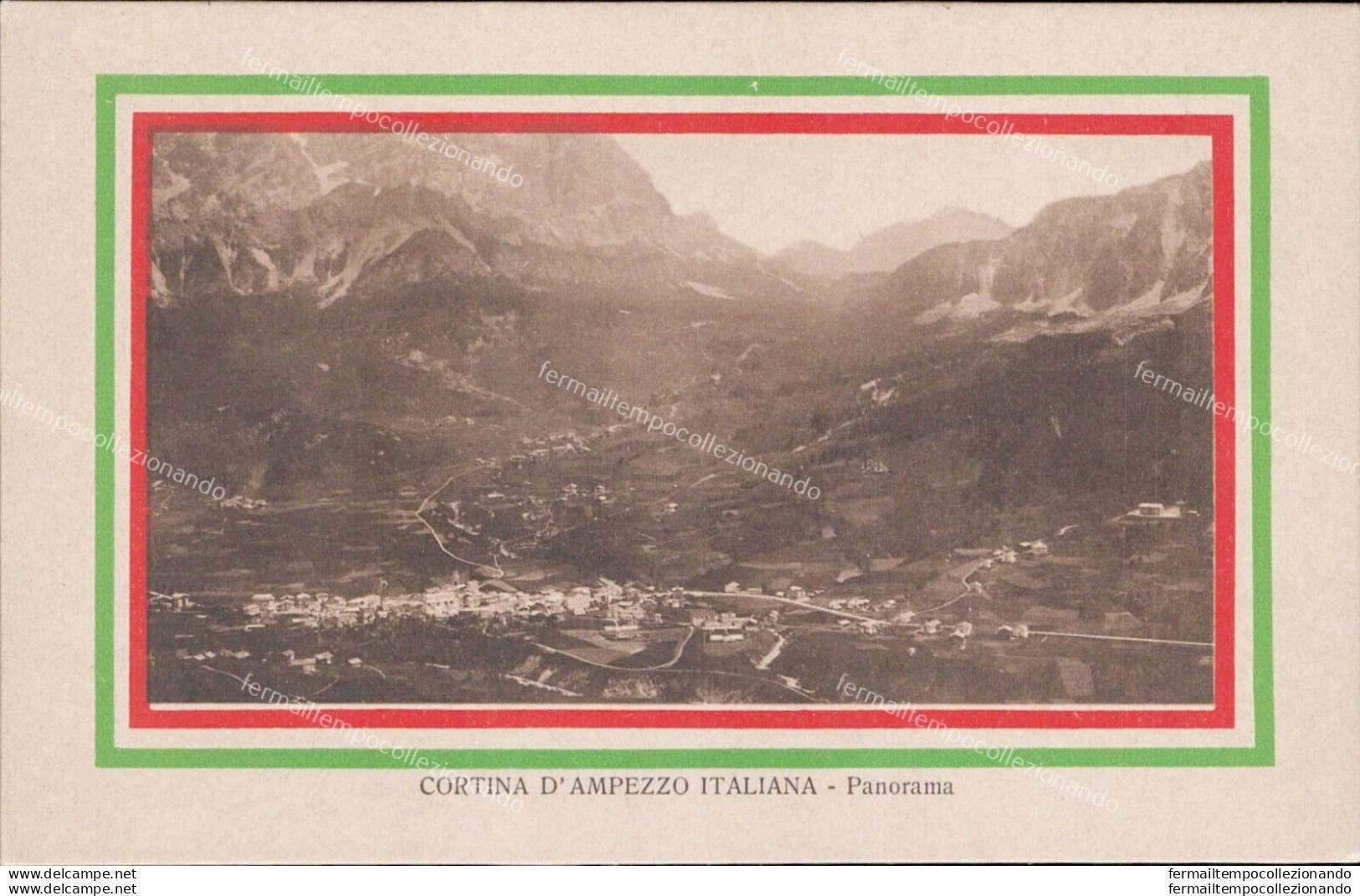 Ao31 Cartolina Cortina D'ampezzo Italiana Panorama Belluno - Belluno