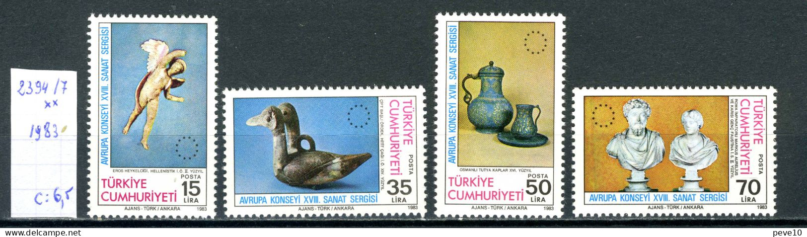 Turquie   N°  2394/7 Xx    Art Ancien - Andere & Zonder Classificatie