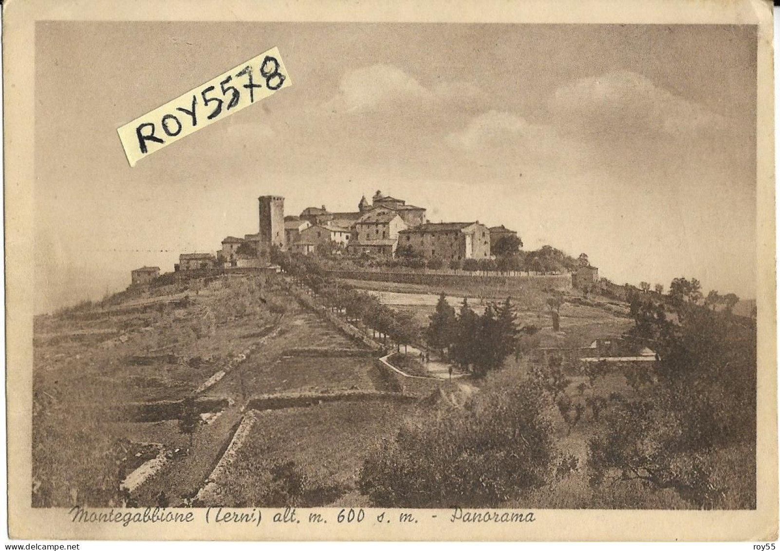 Umbria-terni-montegabbione Veduta Differente Panorama Anni 40 - Andere & Zonder Classificatie