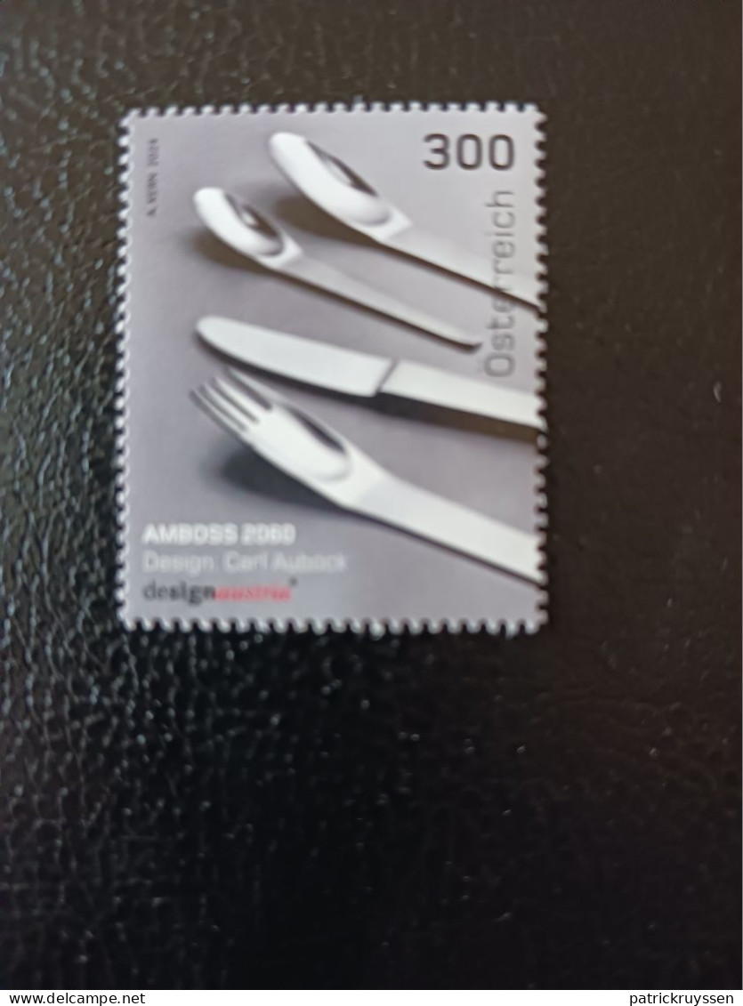 Austria 2024 Autriche Art Amboss Cutlery 2060 Carl Auböck 1924 1993 Designer 1v Mnh - Unused Stamps