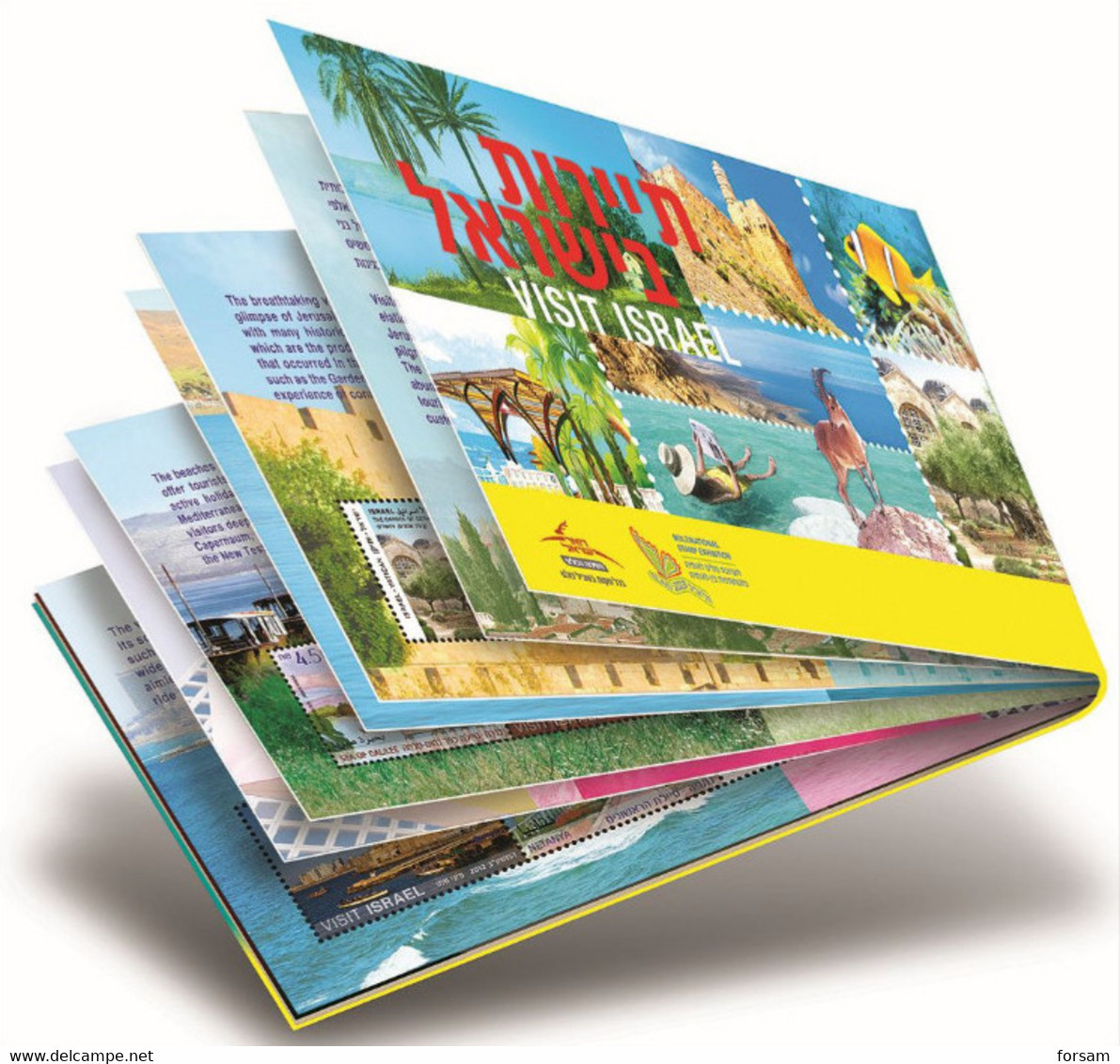 ISRAEL..2012..PRESTIGE BOOKLET...TOURISM - VISIT ISRAEL - Postzegelboekjes