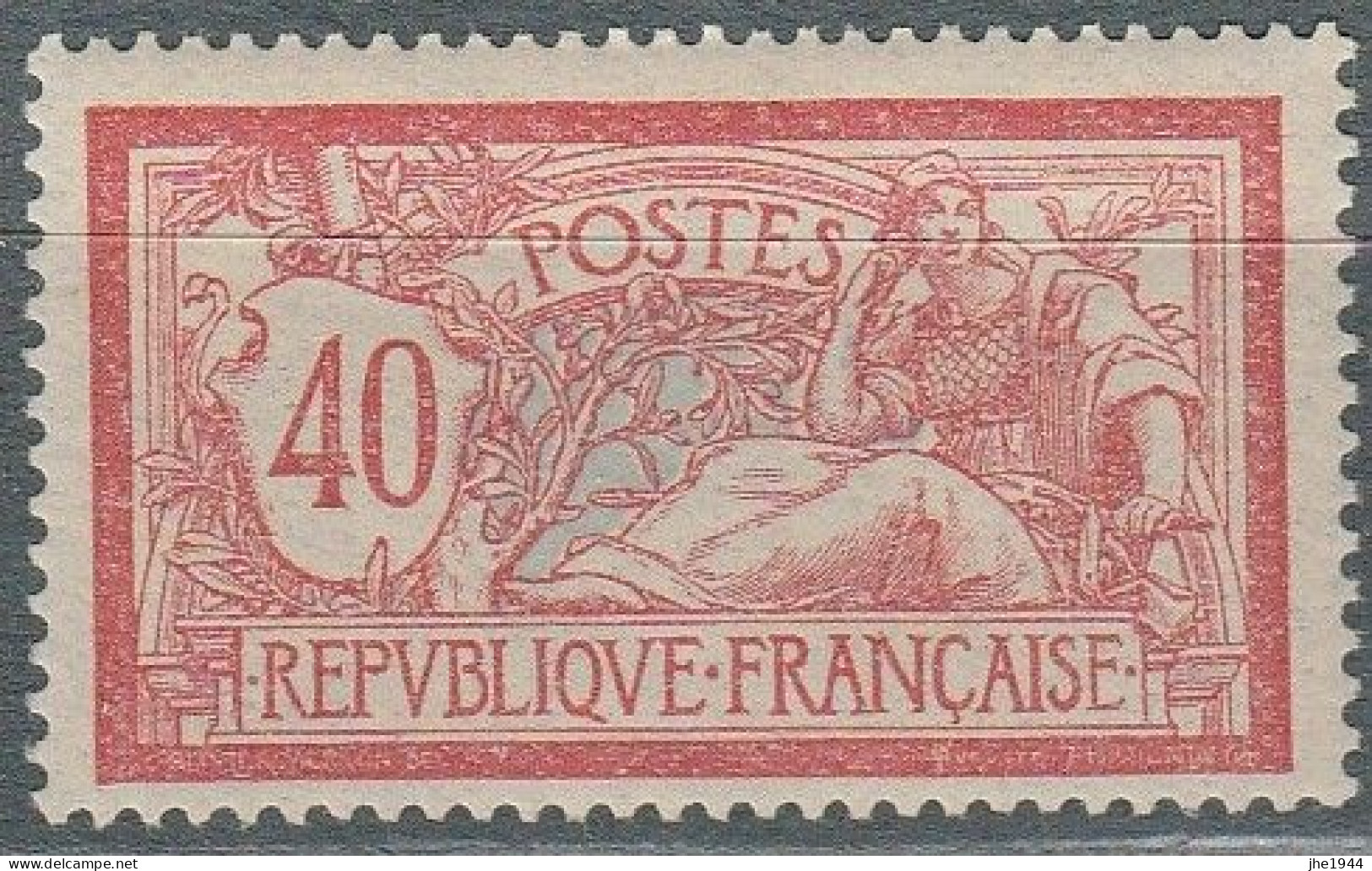 France N° 119 ** Type Mercure 40 C Rouge Et Bleu - Unused Stamps