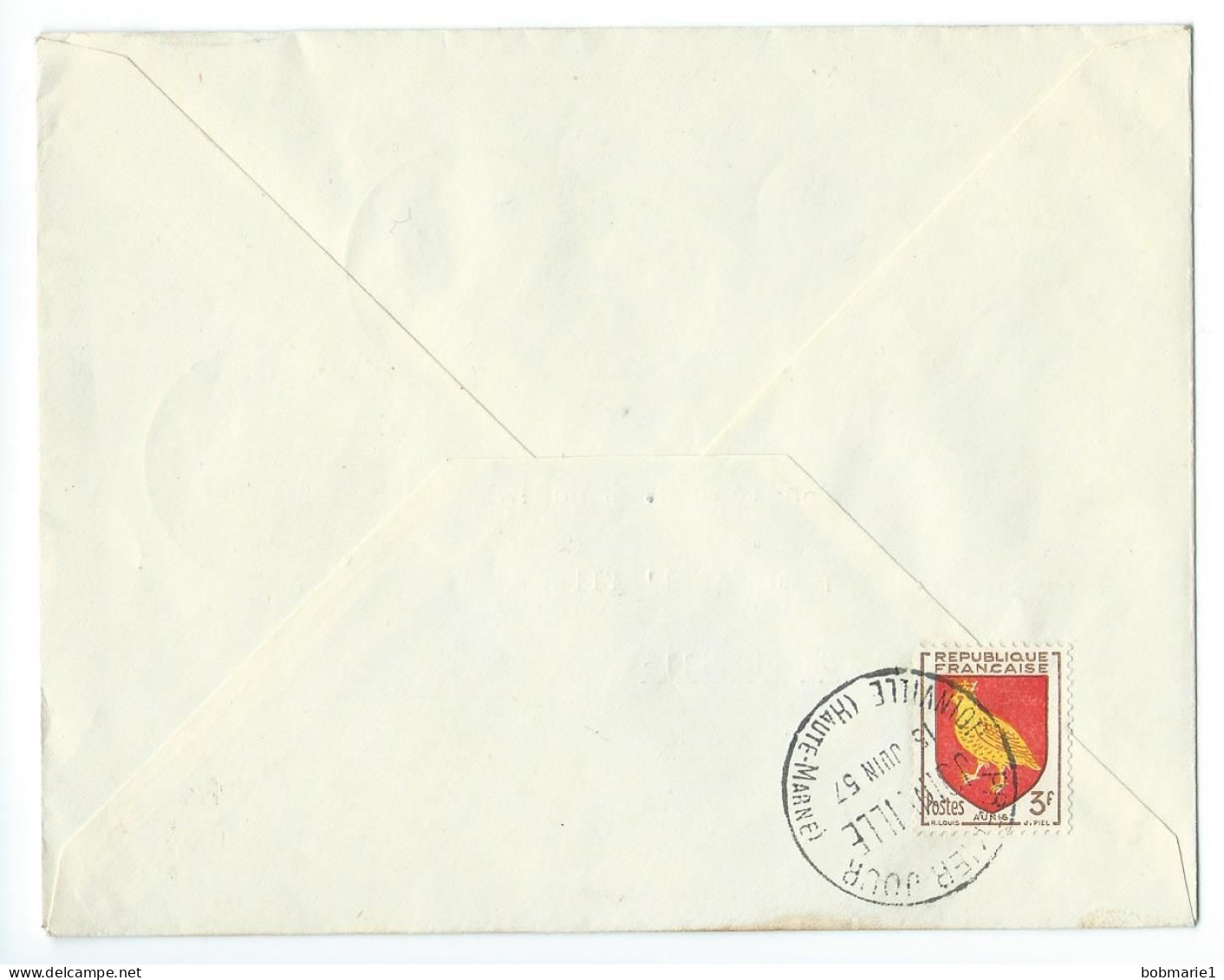 Enveloppe 1er Jour, Jean De Joinville Noble Champenois 15 Juin 1957 N° 1108 Avec Au Verso Timbre Aunis 1954 N° 1004 - Brieven En Documenten