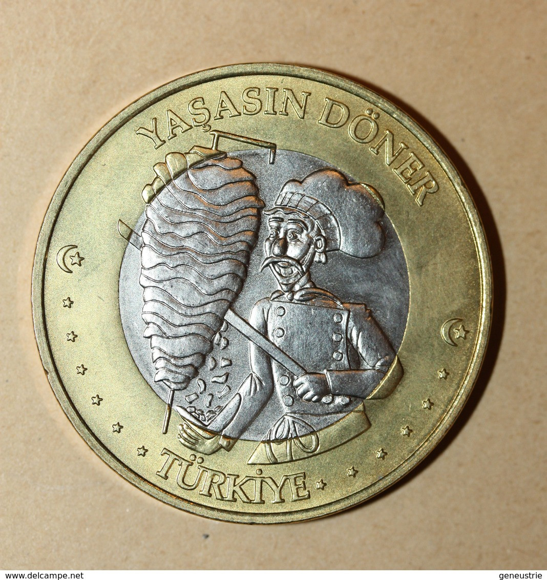 Monnaie Jeton De 3 Euros ? "Turkiye 2004 / Yasasin Döner" - Essais Privés / Non-officiels
