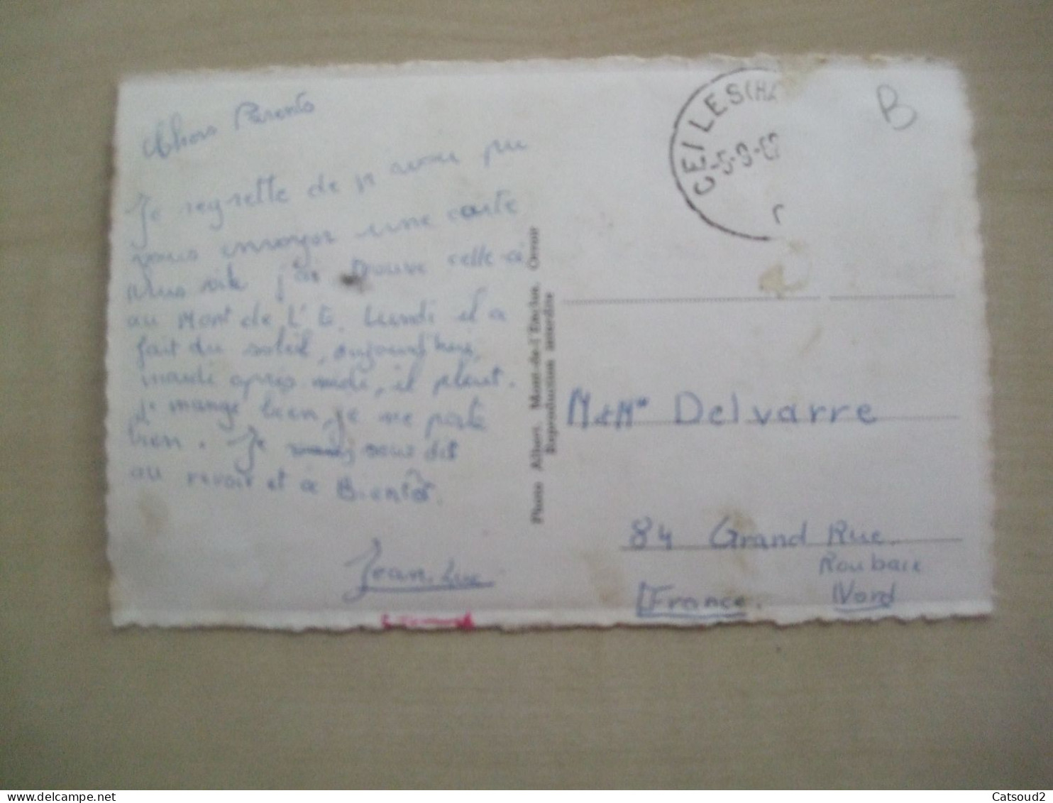 Carte Postale Ancienne 1962 MONT-DE-L'ENCLUS Vue Du Trou De L'Enfer - Mont-de-l'Enclus