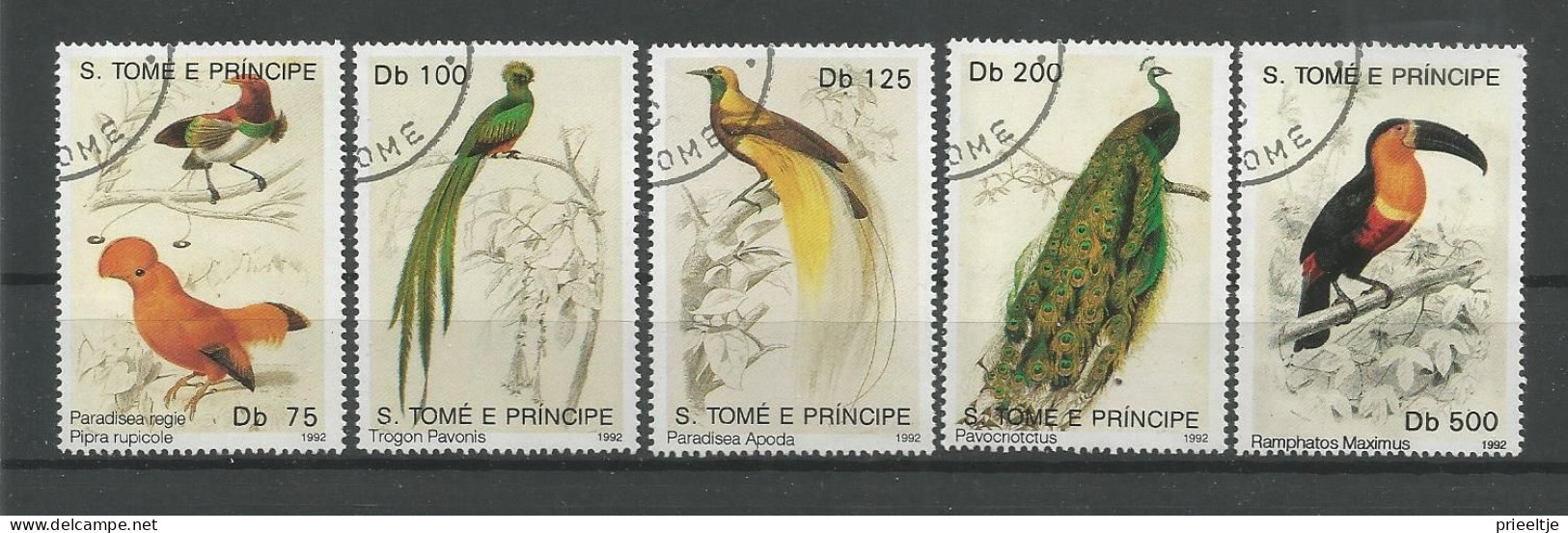St Tome E Principe 1992 Birds  Y.T. 1099/1103 (0) - Sao Tome And Principe