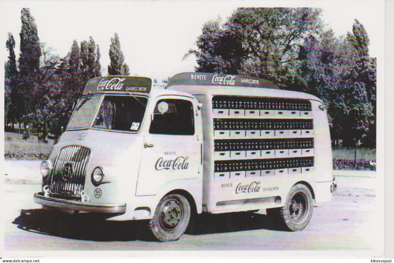 FOURGONNETTE LIVRAISON PUB COCA COLA 1960 - Carte Postale 10X15 CM NEUF - Passenger Cars