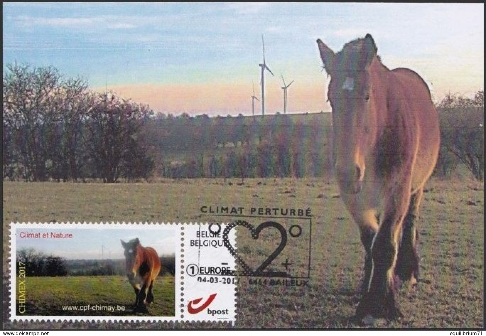 CM/MK - MYSTAMP° - Cercle Philatélique Des Fagnes De Chimay - Climat Et Nature - Climat Perturbé - EUROPE - Cartas & Documentos