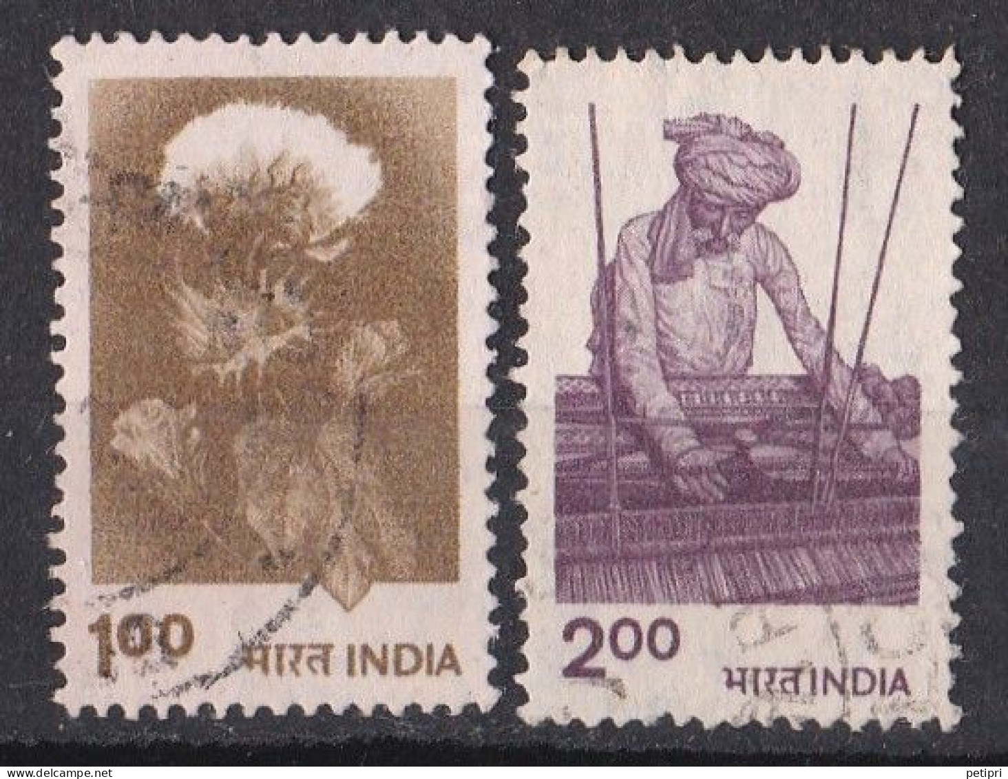 Inde  - 1980  1989 -   Y&T  N °  629  Et  630  Oblitérés - Used Stamps