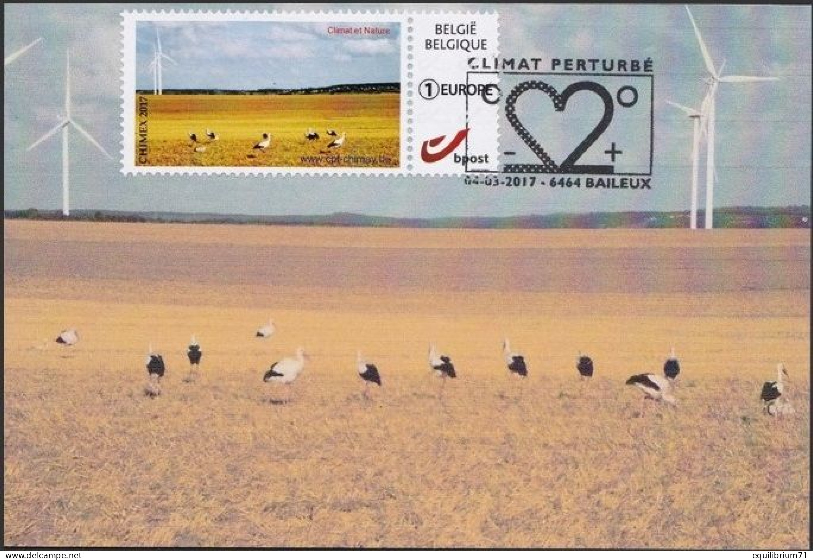 CM/MK - MYSTAMP° - Cercle Philatélique Des Fagnes De Chimay - Climat Et Nature - Climat Perturbé - EUROPE - Briefe U. Dokumente