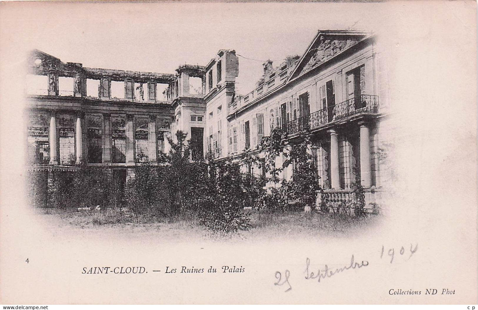 Saint Cloud   - Ruines Du Palais -   CPA °J - Saint Cloud