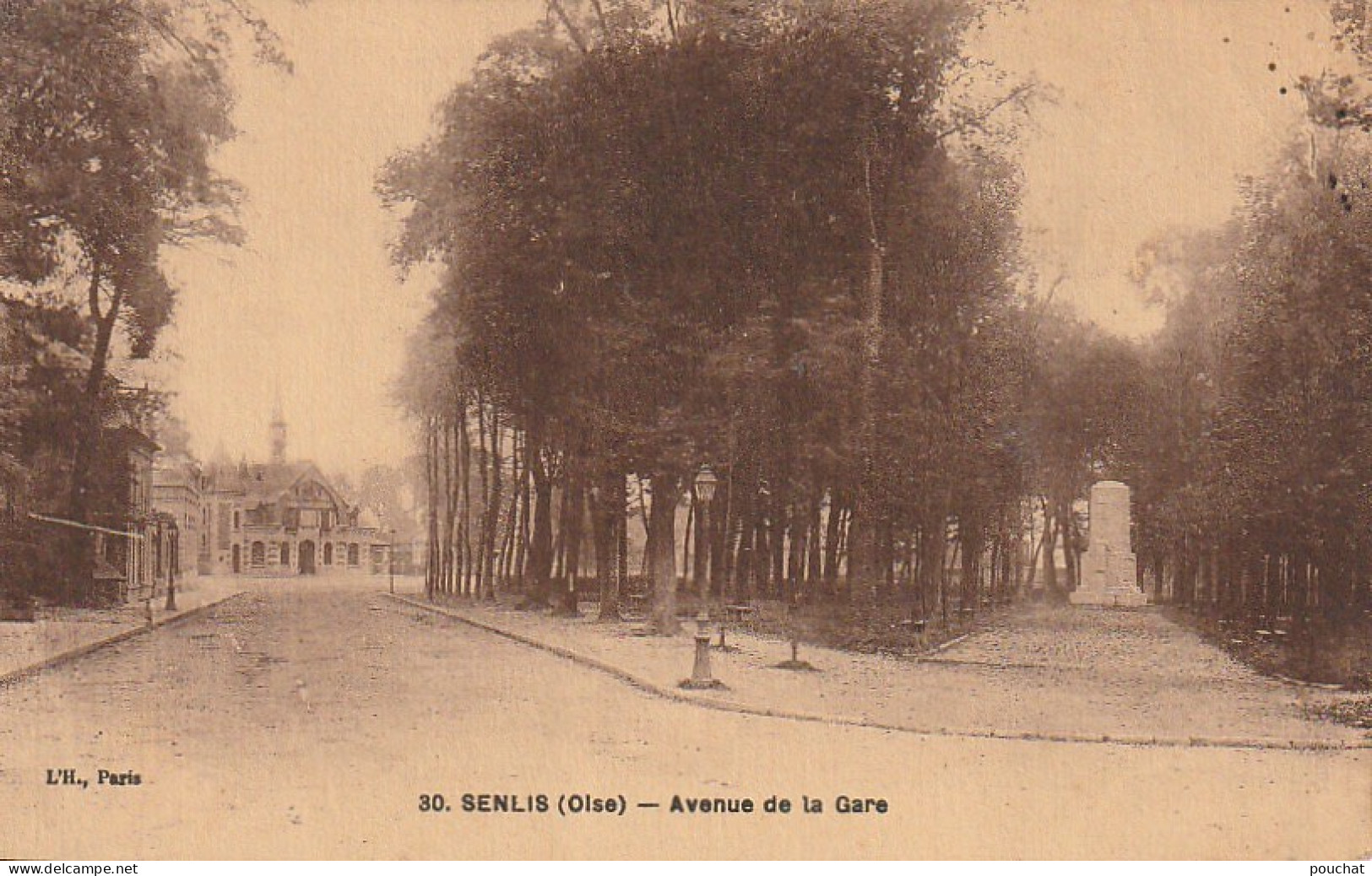 TE 1-(60) SENLIS - AVENUE DE LA GARE - 2 SCANS - Senlis