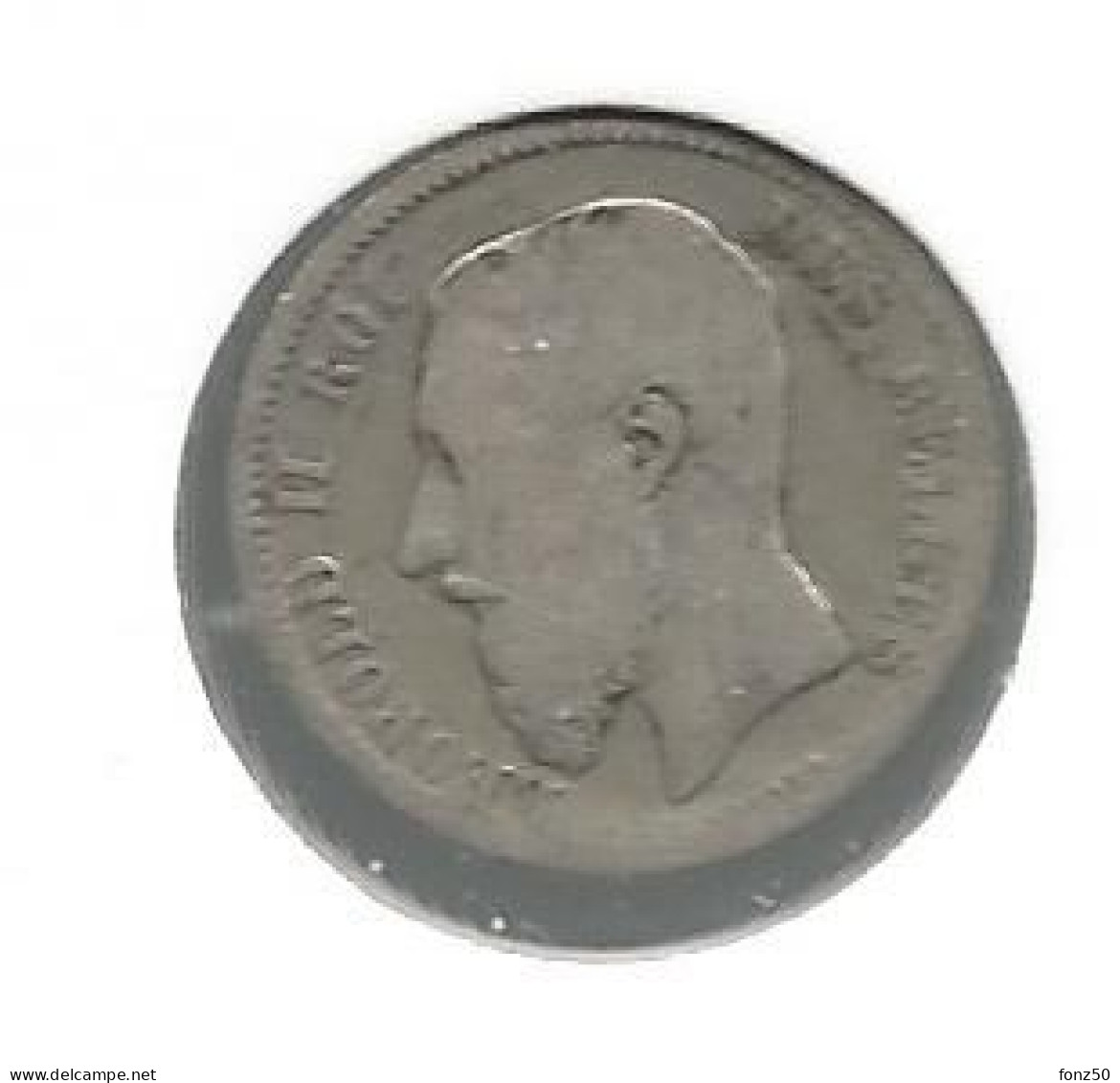 LEOPOLD II * 50 Cent 1886 Frans * Z.Fraai * Nr 12839 - 50 Cents