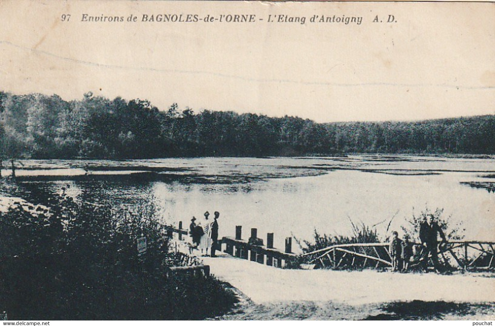 TE 3-(61) ENVIRONS DE BAGNOLES DE L' ORNE - L' ETANG D' ANTOIGNY - ANIMATION - 2 SCANS - Otros & Sin Clasificación