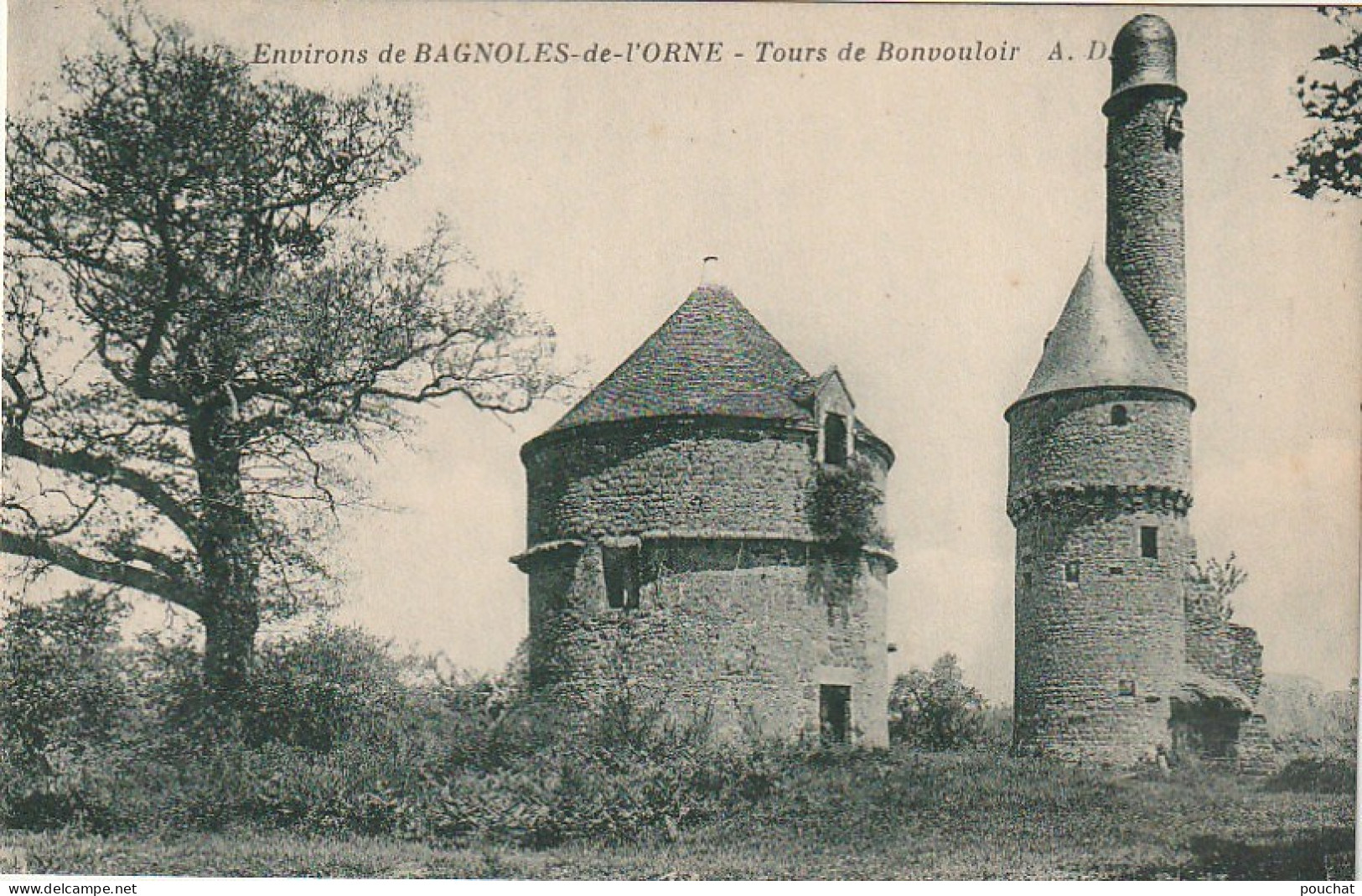 TE 3-(61) ENVIRONS DE BAGNOLES DE L' ORNE - TOURS DE BONVOULOIR - 2 SCANS - Other & Unclassified