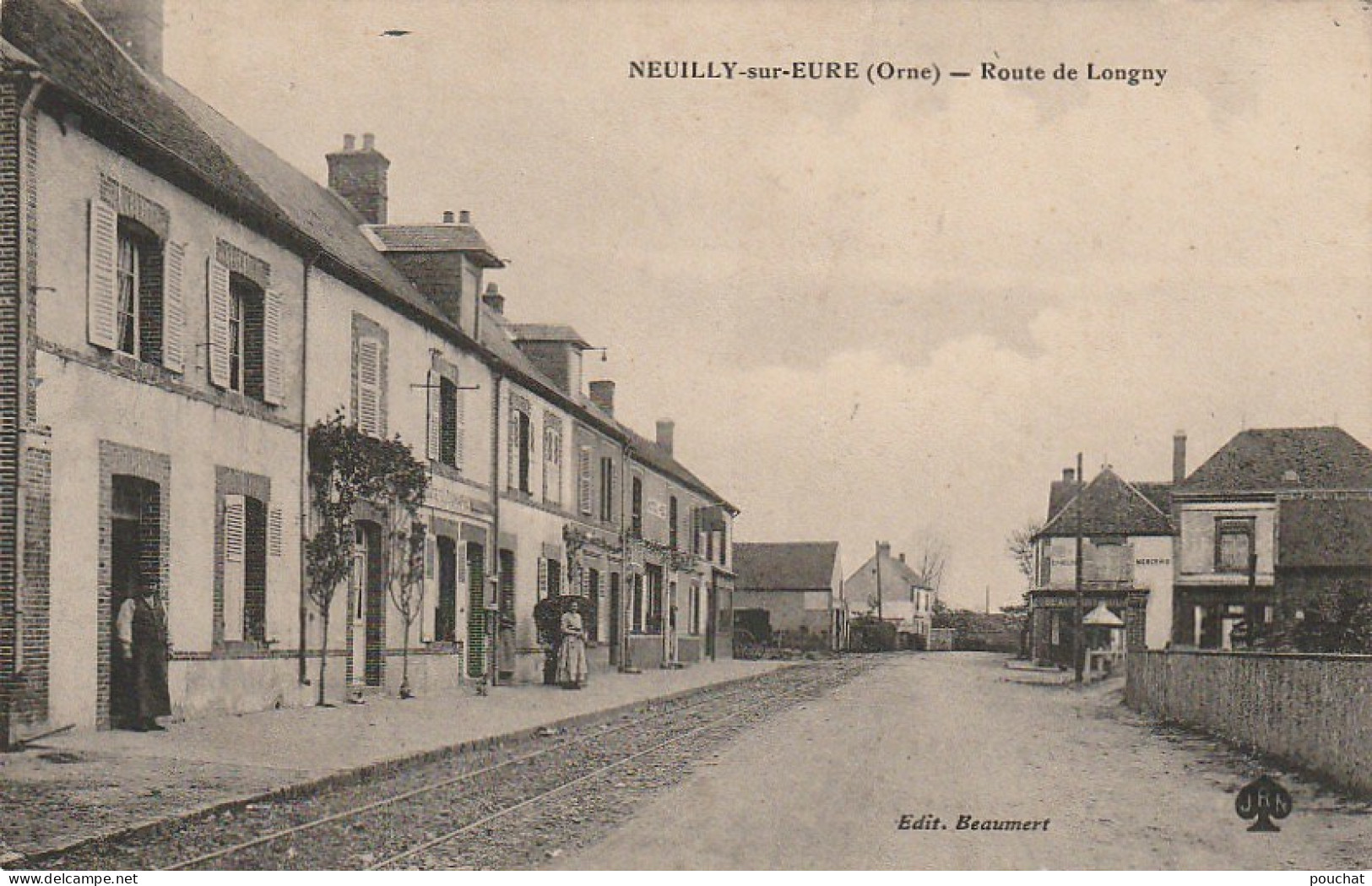 TE 3-(61) NEUILLY SUR EURE - ROUTE DE LONGNY - POSTE TELEGRAPHE - 2 SCANS - Otros & Sin Clasificación