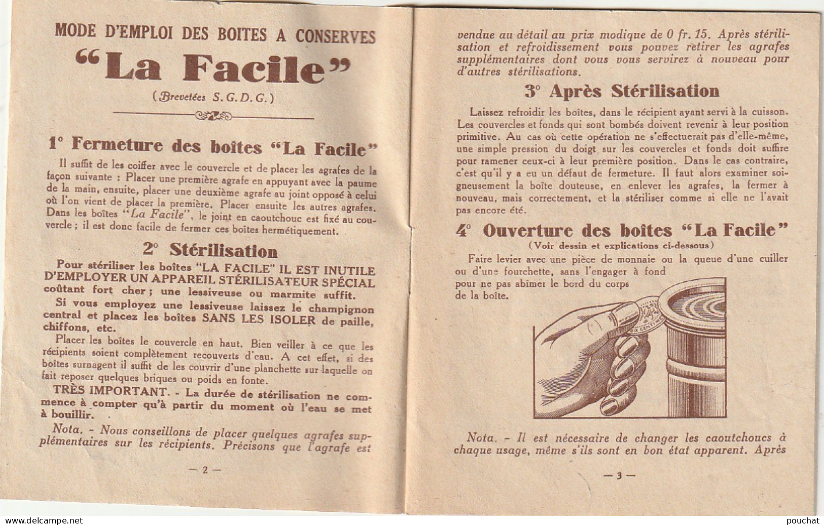 TE 4- " LA FACILE " LIVRET PUBLICITAIRE - BOITES A CONSERVES - UTILISATION , RECETTES - PUB CHOCOLAT TOBLER - 7 SCANS - Werbung