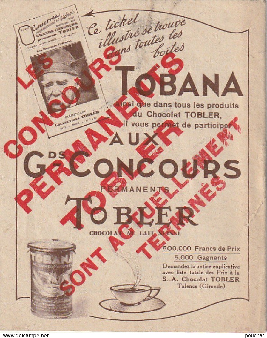 TE 4- " LA FACILE " LIVRET PUBLICITAIRE - BOITES A CONSERVES - UTILISATION , RECETTES - PUB CHOCOLAT TOBLER - 7 SCANS