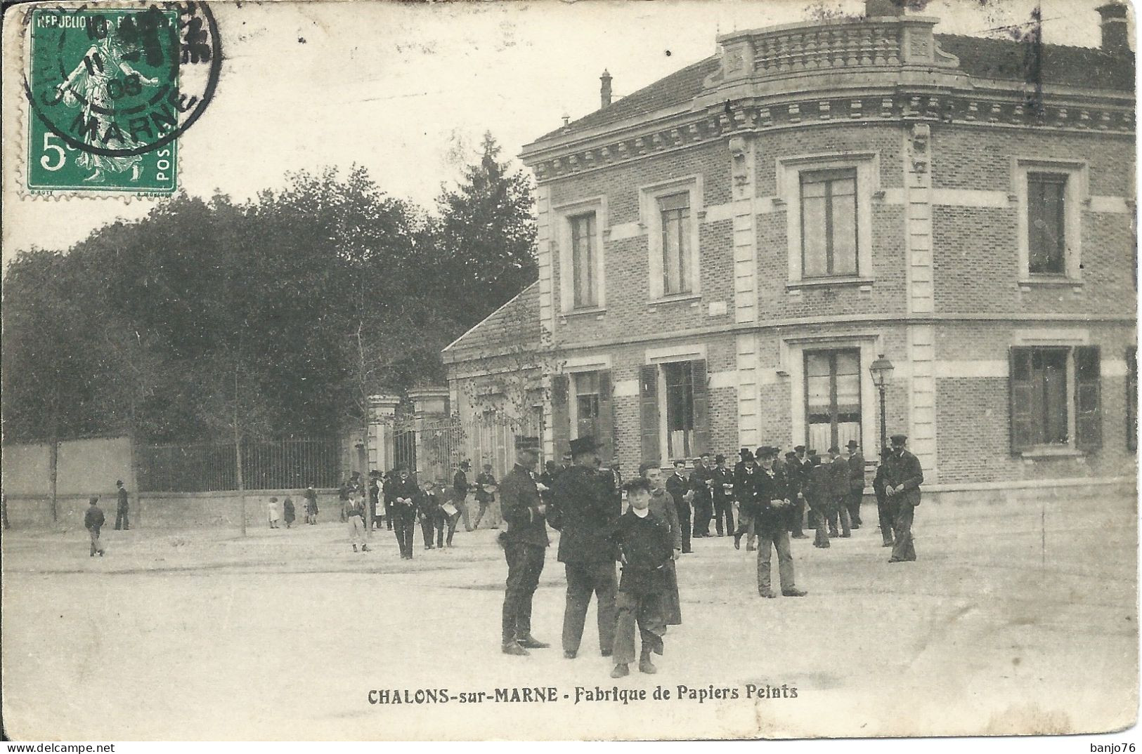 Châlons-sur-Marne (51) - Fabrique De Papiers Peints - Châlons-sur-Marne