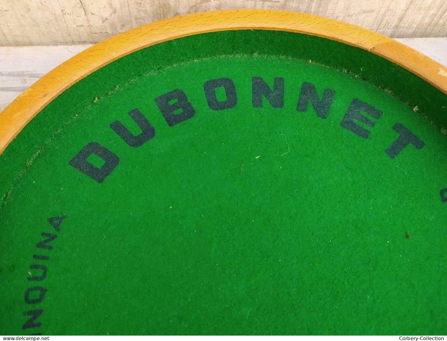 Ancien Tapis Piste Jeu De Dés Publicitaire Quinquina Dubonnet Bistrot - Alcohol