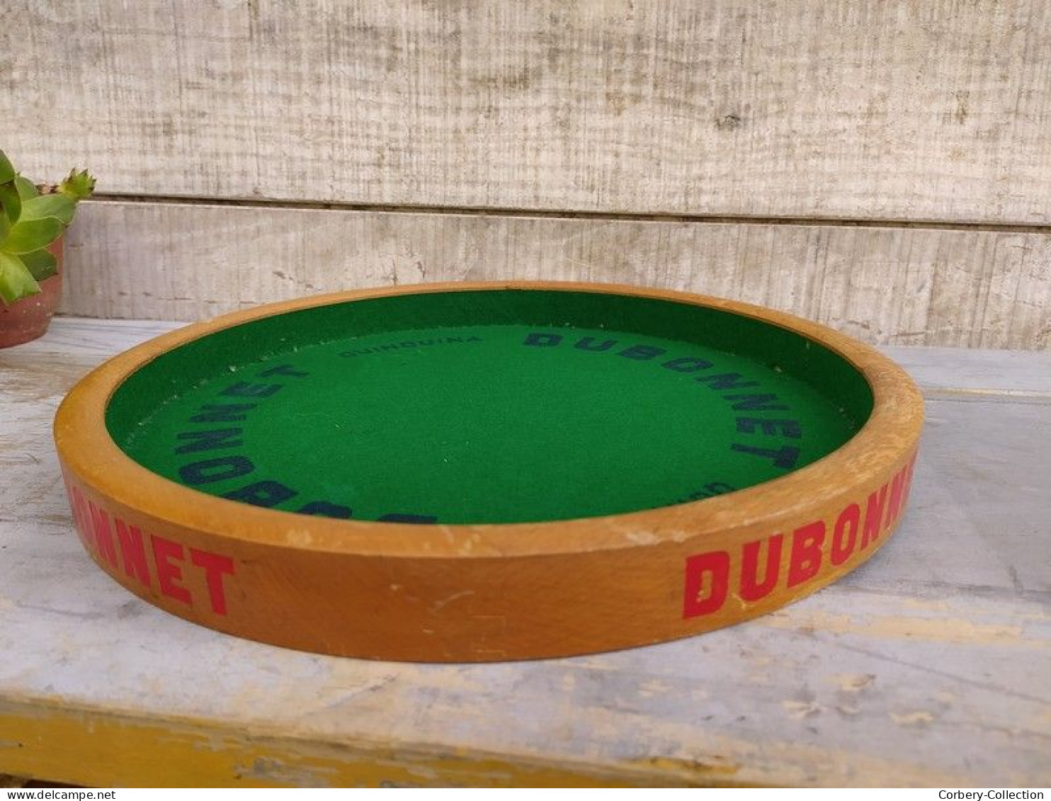 Ancien Tapis Piste Jeu De Dés Publicitaire Quinquina Dubonnet Bistrot - Alkohol