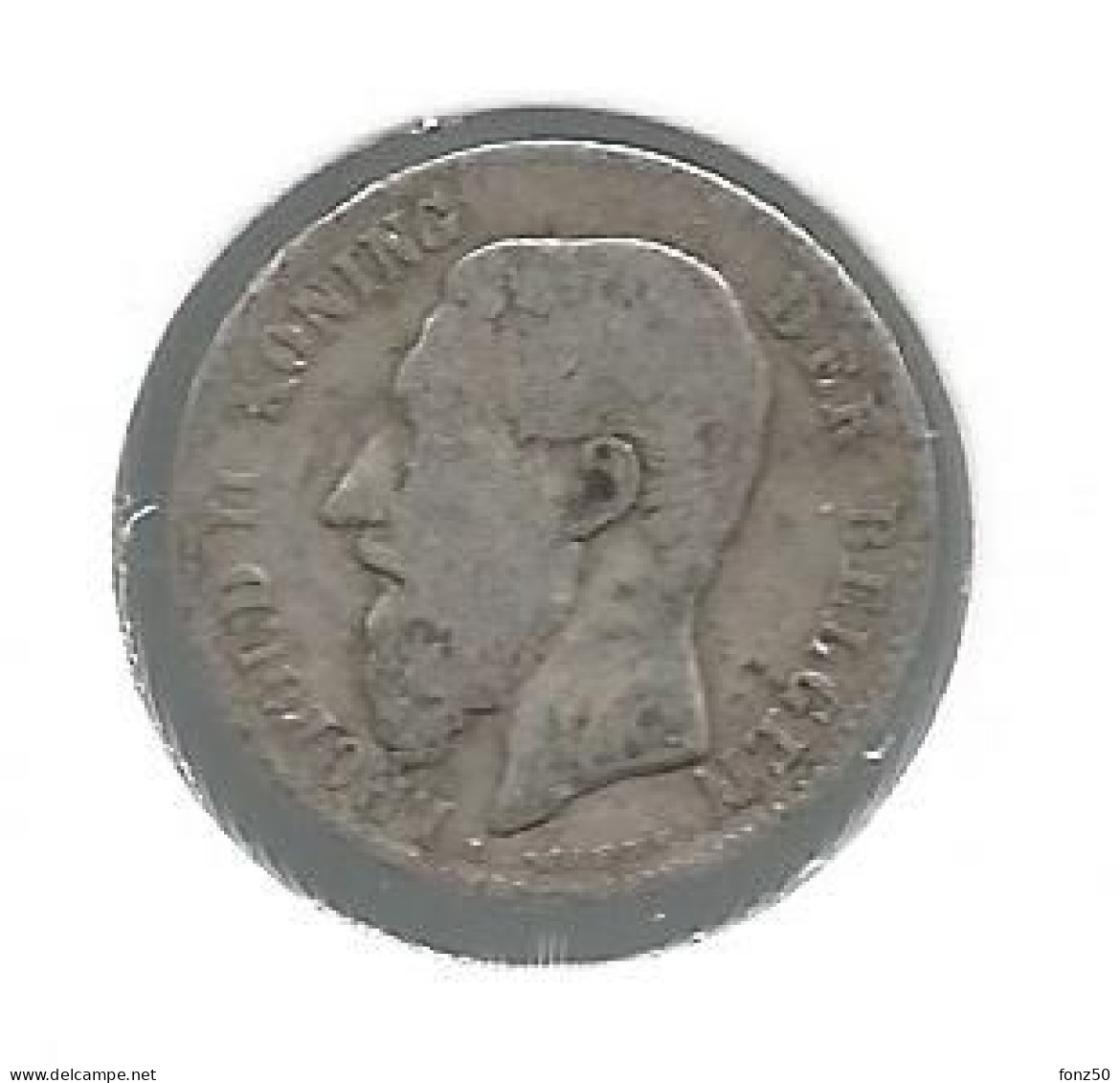 LEOPOLD II * 50 Cent 1886 Vlaams * Z.Fraai * Nr 12843 - 50 Cent