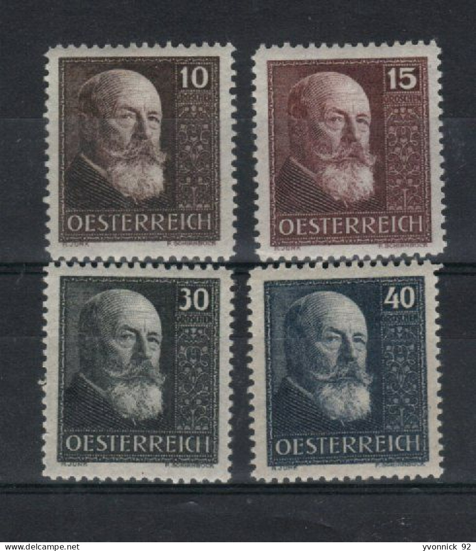 Autriche _ Président Hainisch  (1928) N° 374/377 - Unused Stamps