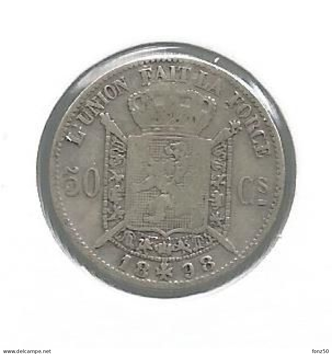 LEOPOLD II * 50 Cent 1898 Frans * Z.Fraai * Nr 12844 - 50 Centimes