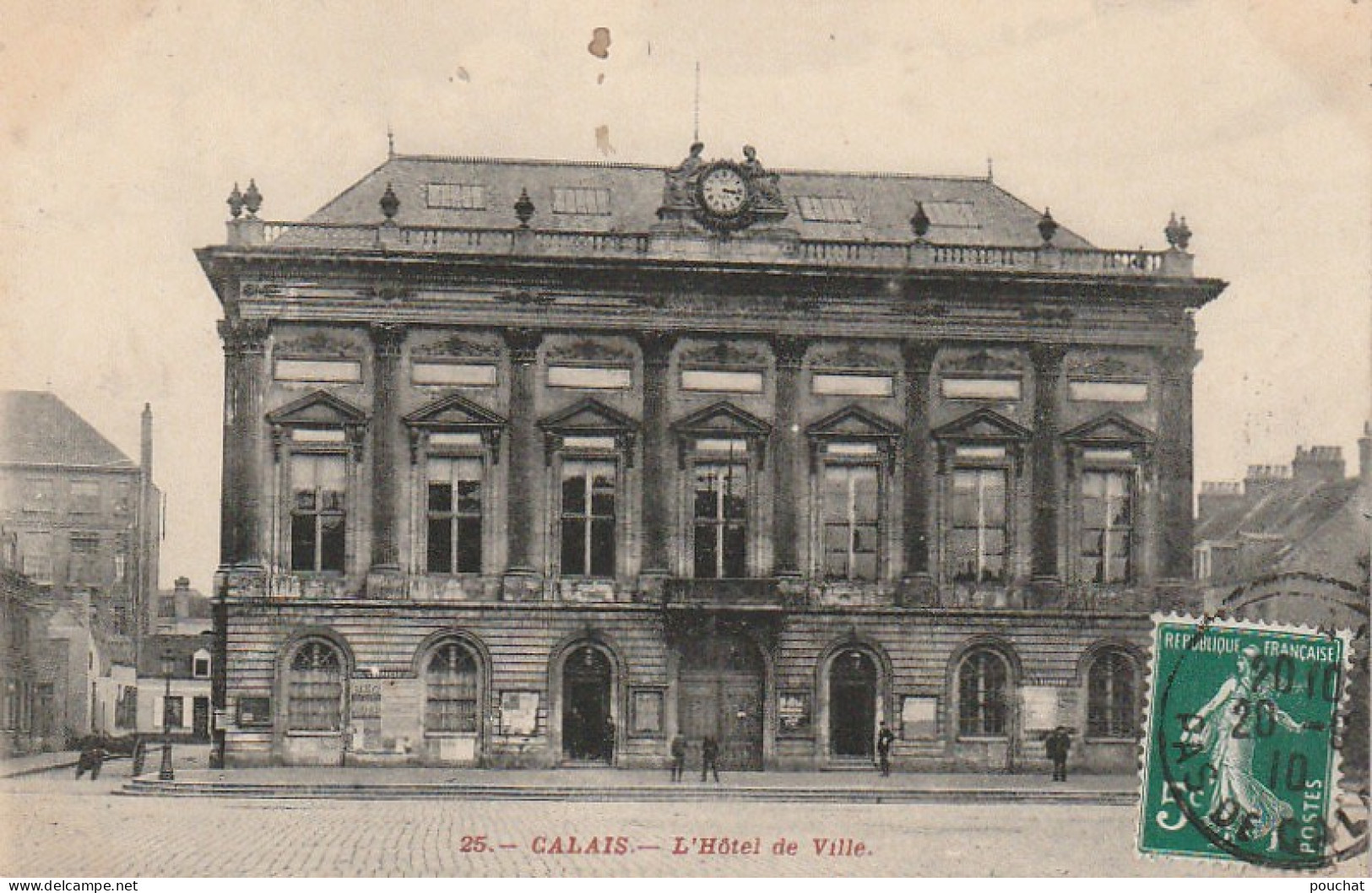 TE 8-(62) CALAIS - L' HOTEL DE VILLE - 2 SCANS - Calais