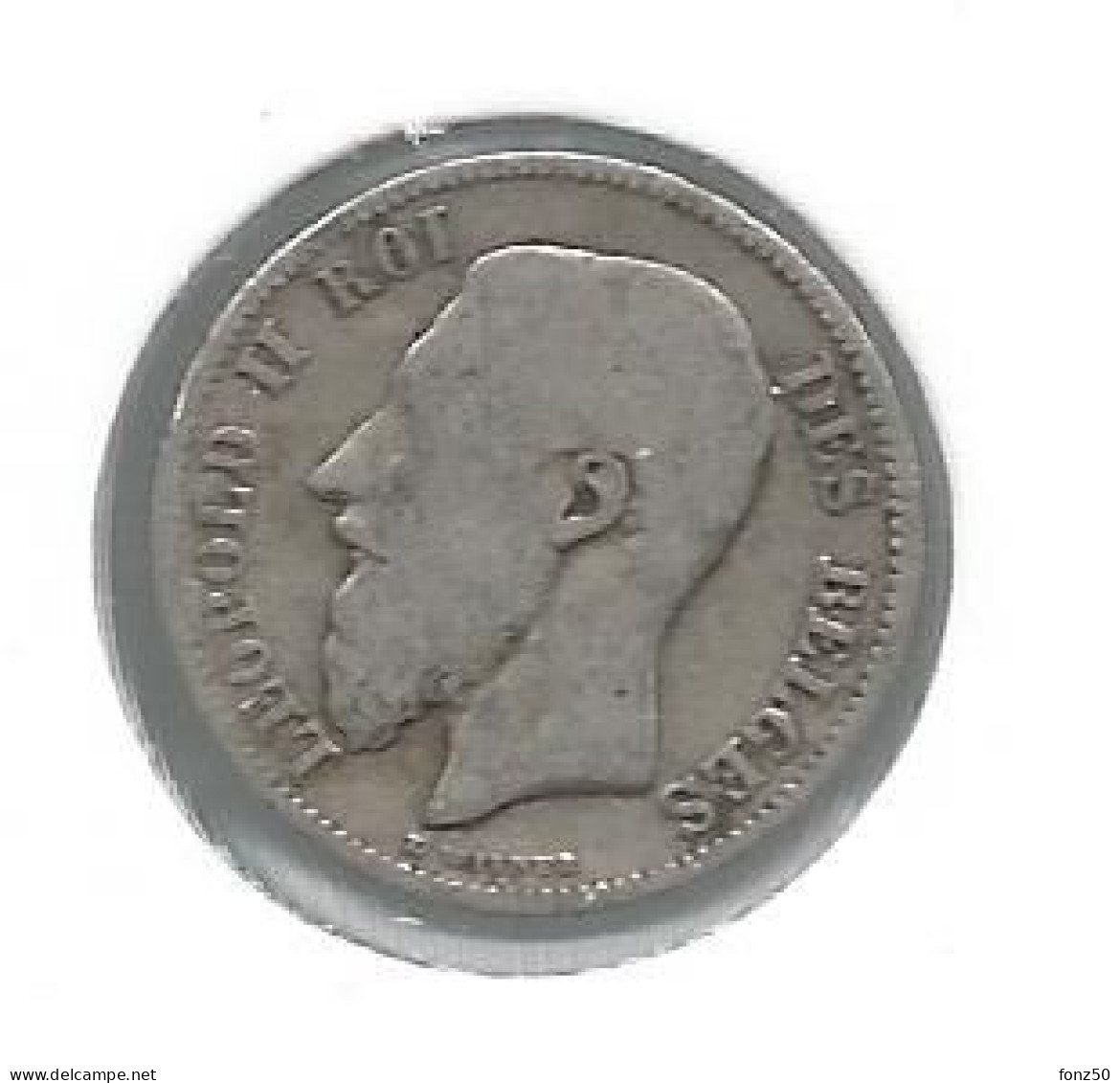 LEOPOLD II * 50 Cent 1898 Frans * Z.Fraai * Nr 12846 - 50 Centimes