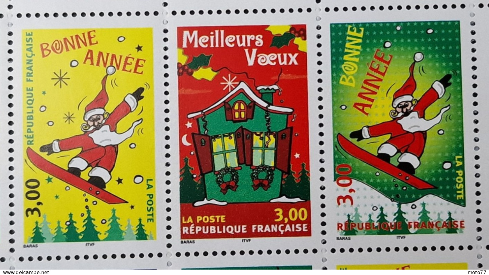 TIMBRE France BLOC FEUILLET 21 Neuf - 1998  Timbres 3200 3201 3202 3203 3204 - Yvert & Tellier 2003 Coté 24 € - Mint/Hinged