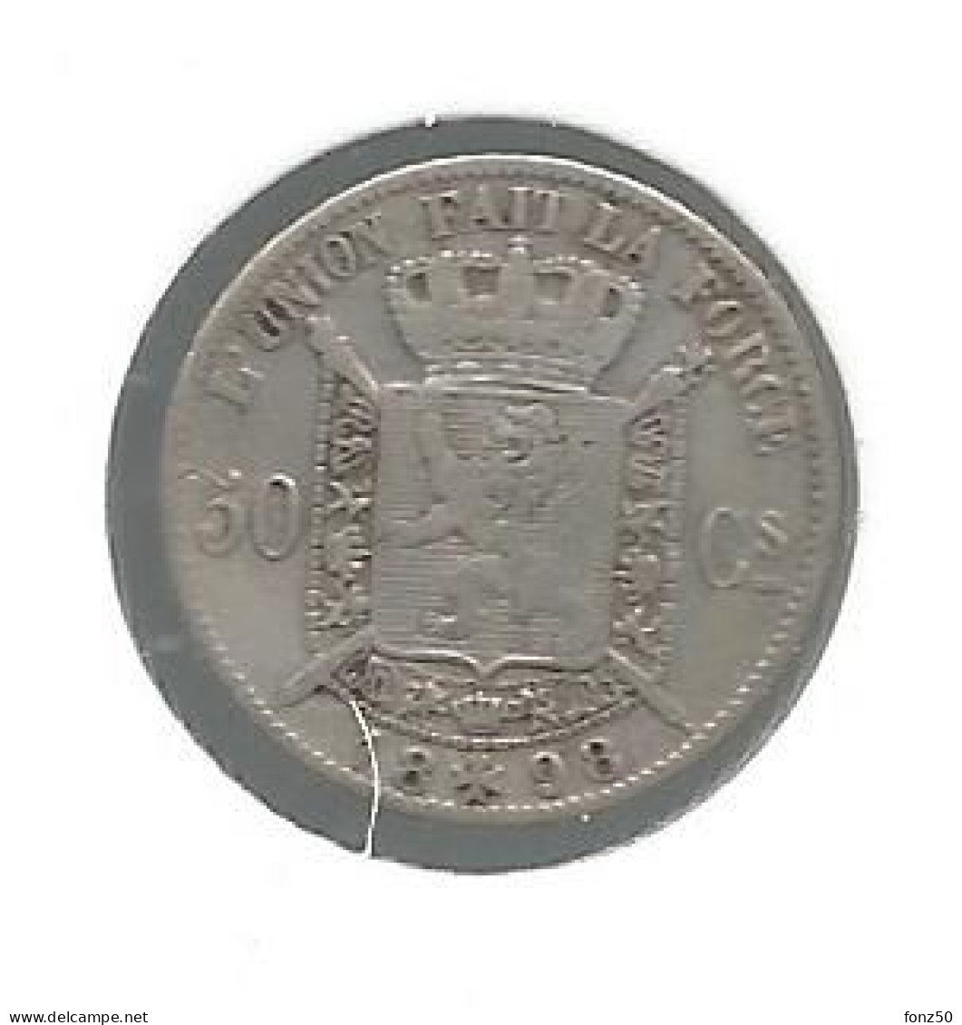 LEOPOLD II * 50 Cent 1898 Frans * Z.Fraai * Nr 12847 - 50 Centimes