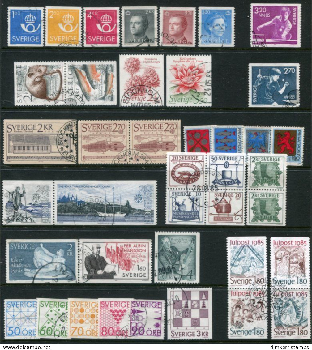 SWEDEN 1985 Twelve Issues Used. - Gebraucht