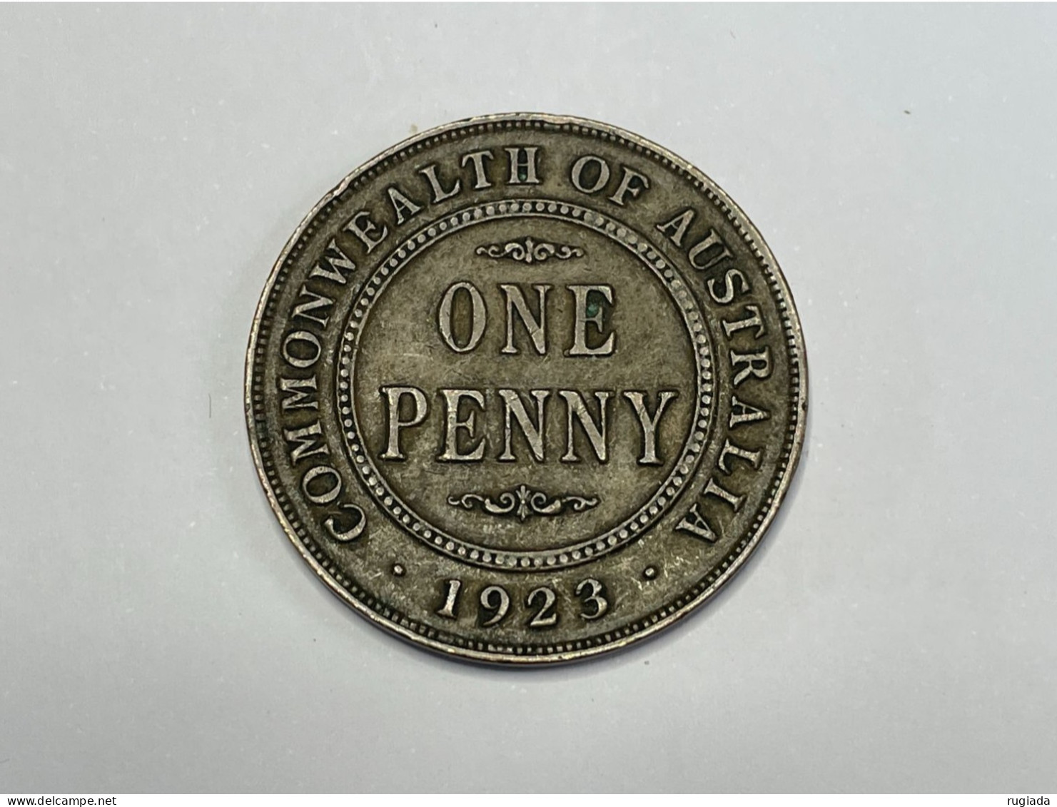 1923 Australia Penny George V Coin, VF Very Fine - Penny