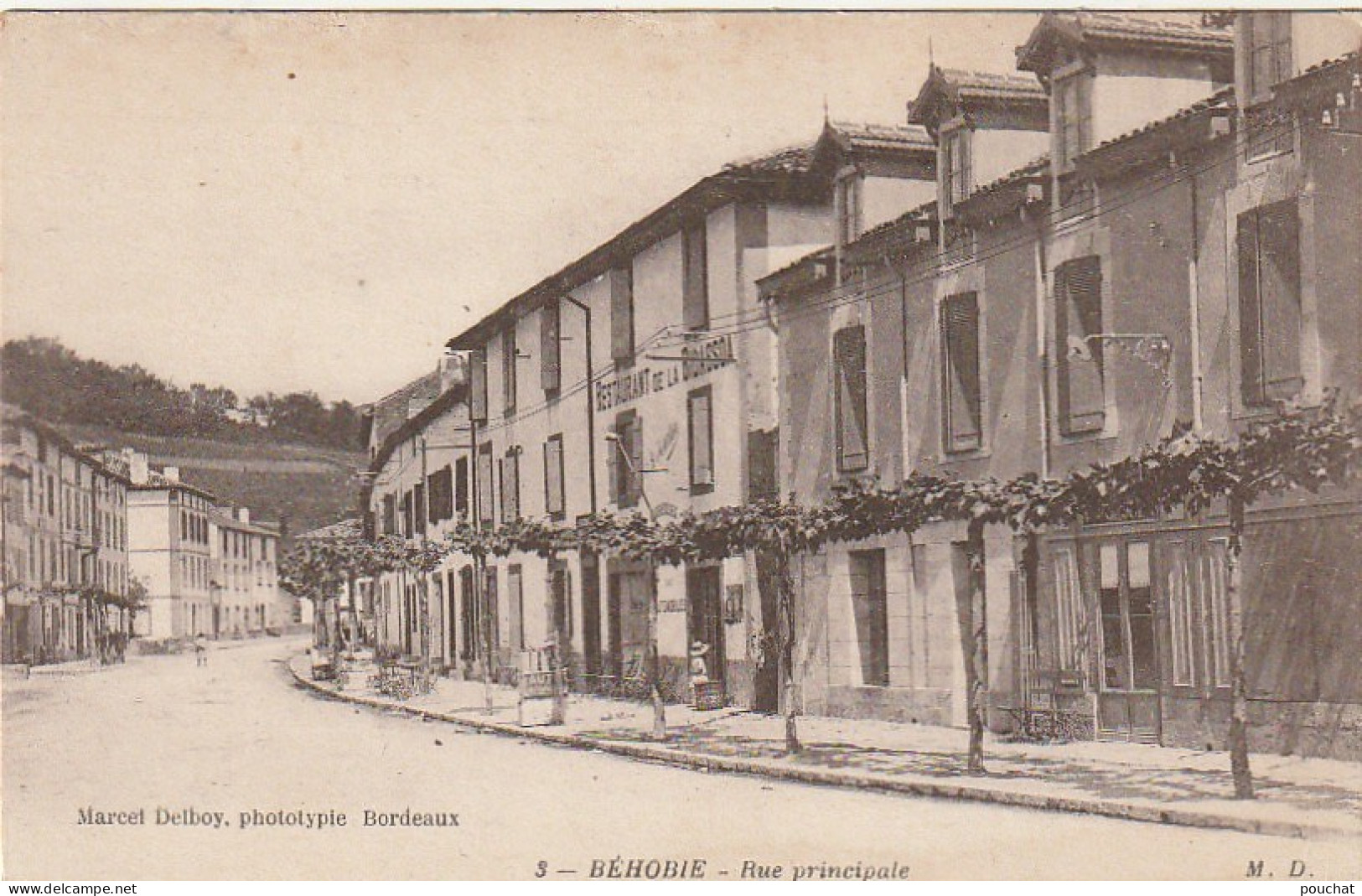 TE 11-(64) BEHOBIE - RUE PRINCIPALE - RESTAURANT DE LA BIDASSOA - 2 SCANS - Béhobie