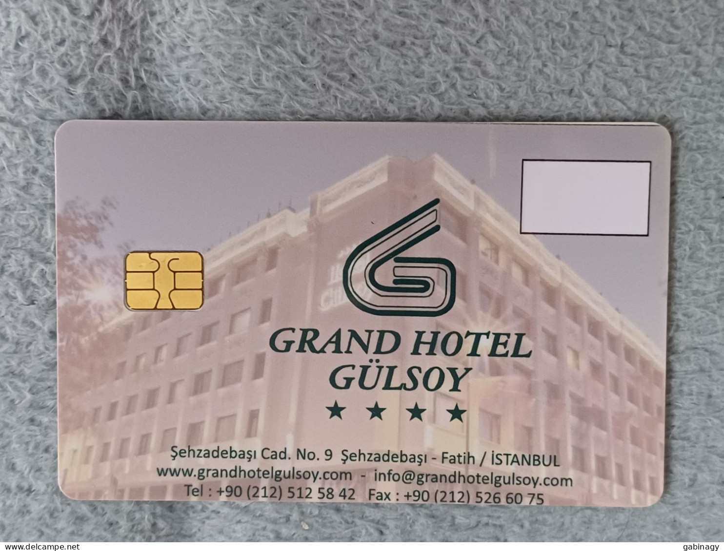 HOTEL KEYS - 2573 - TURKEY - GRAND HOTEL GÜLSOY - Hotelsleutels (kaarten)