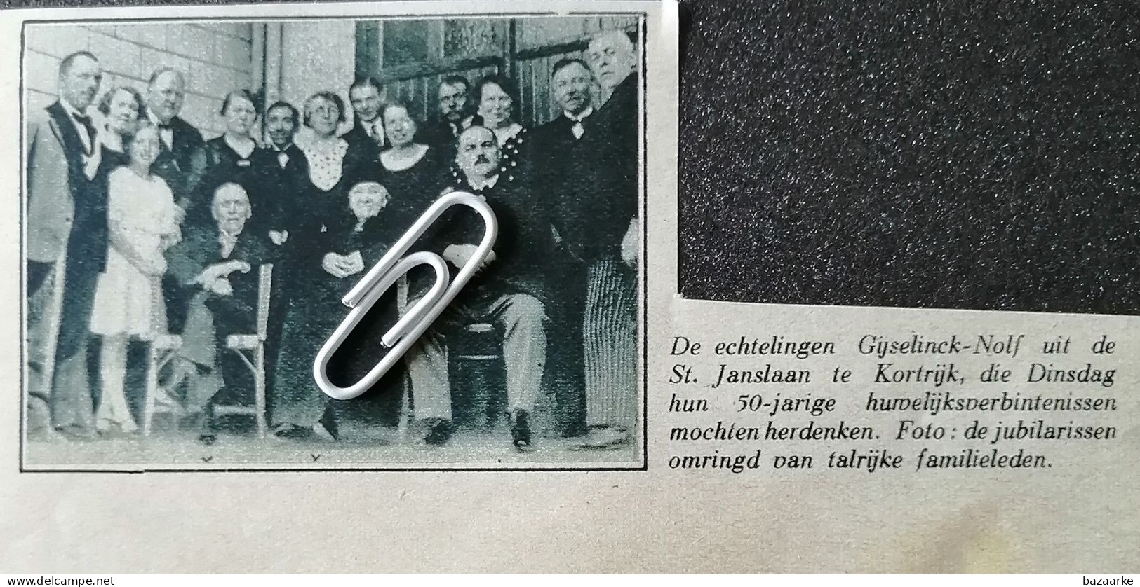 KORTRIJK 1933 / GOUD VOOR DE ECHTELINGEN GIJSELINCK - NOLF UIT DE ST. JANSLAAN - Unclassified