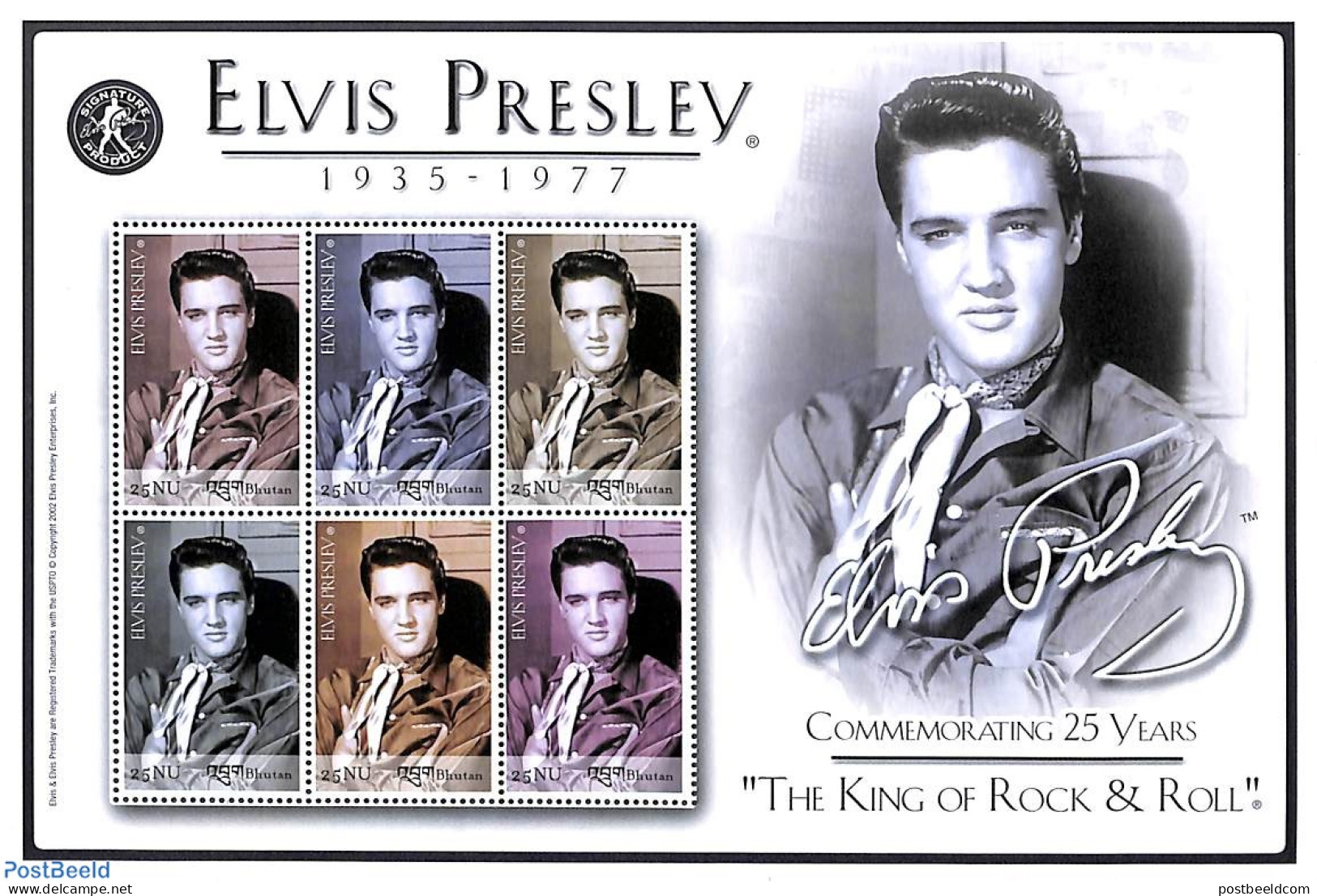 Bhutan 2003 Elvis Presley 6v M/s, Mint NH - Bhoutan