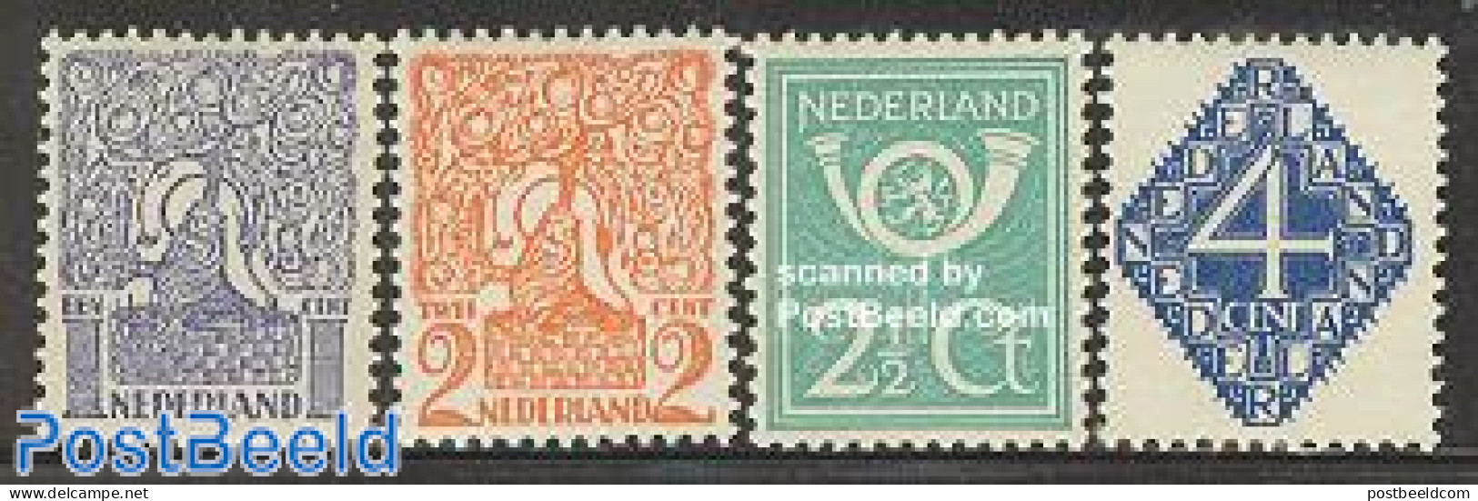 Netherlands 1923 Definitives 4v, Mint NH - Ongebruikt