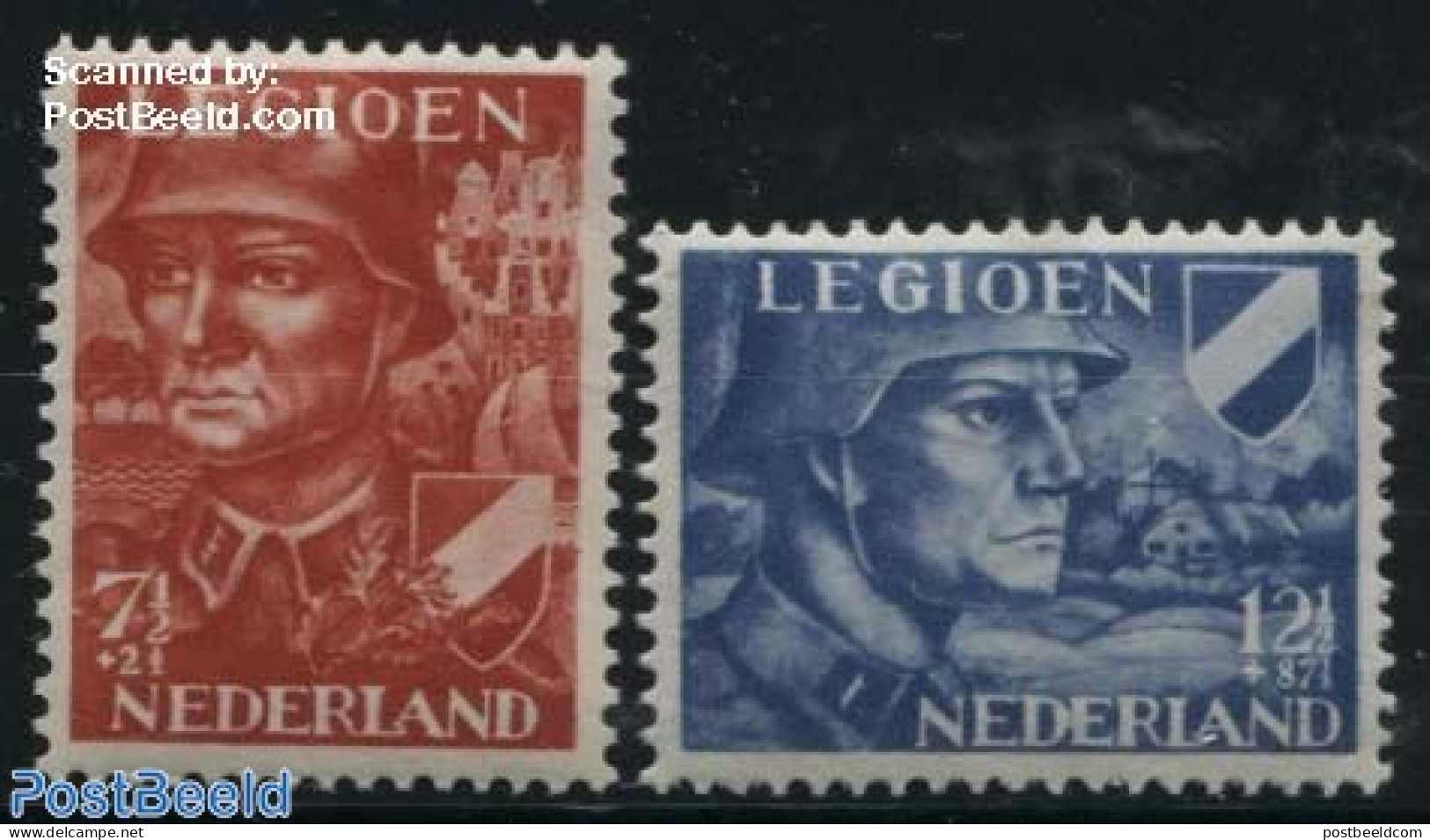 Netherlands 1942 Legioen 2v, Mint NH, History - Militarism - Unused Stamps
